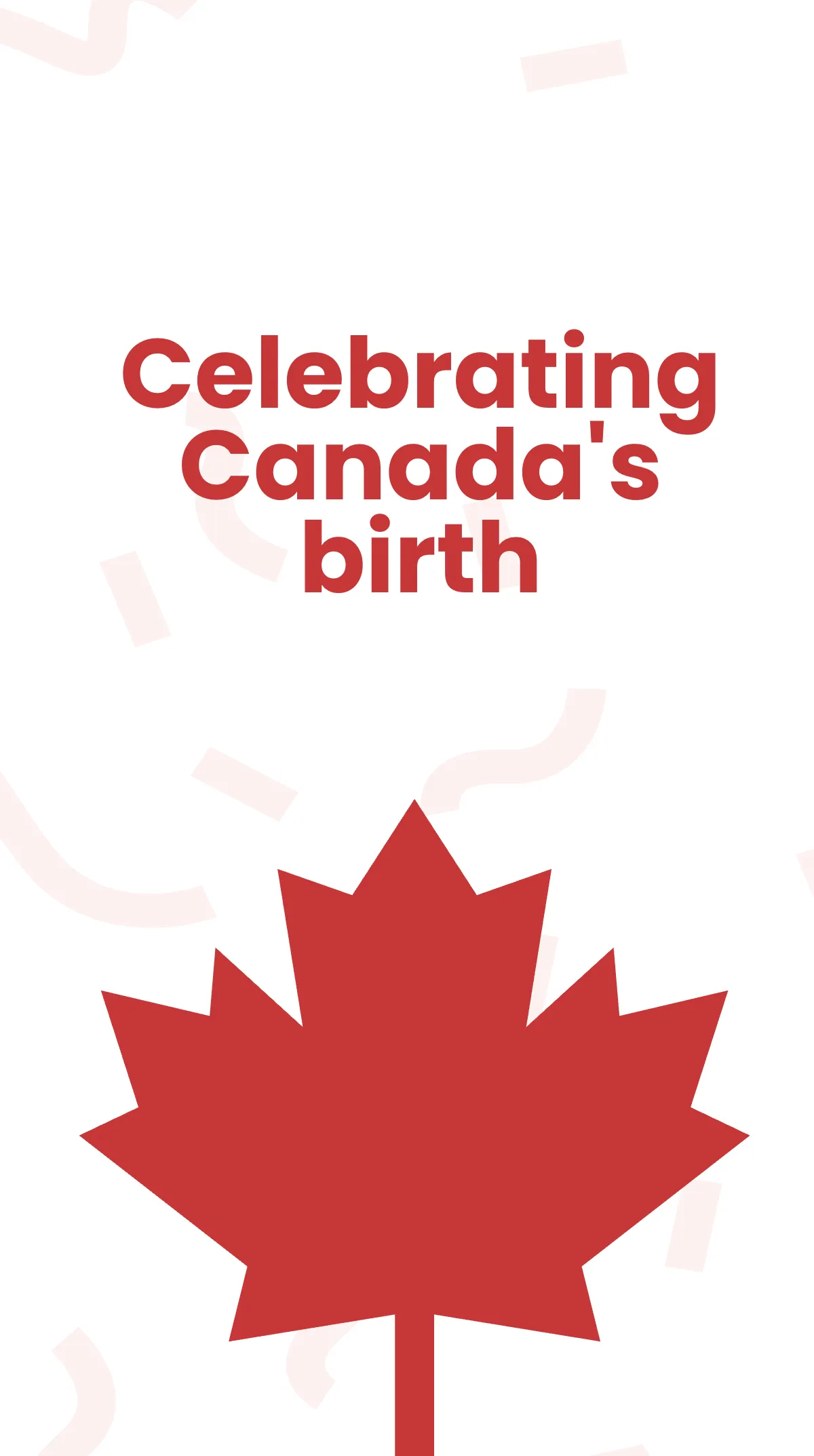 Free Canada Day Invitation Instagram Story Template to Edit Online