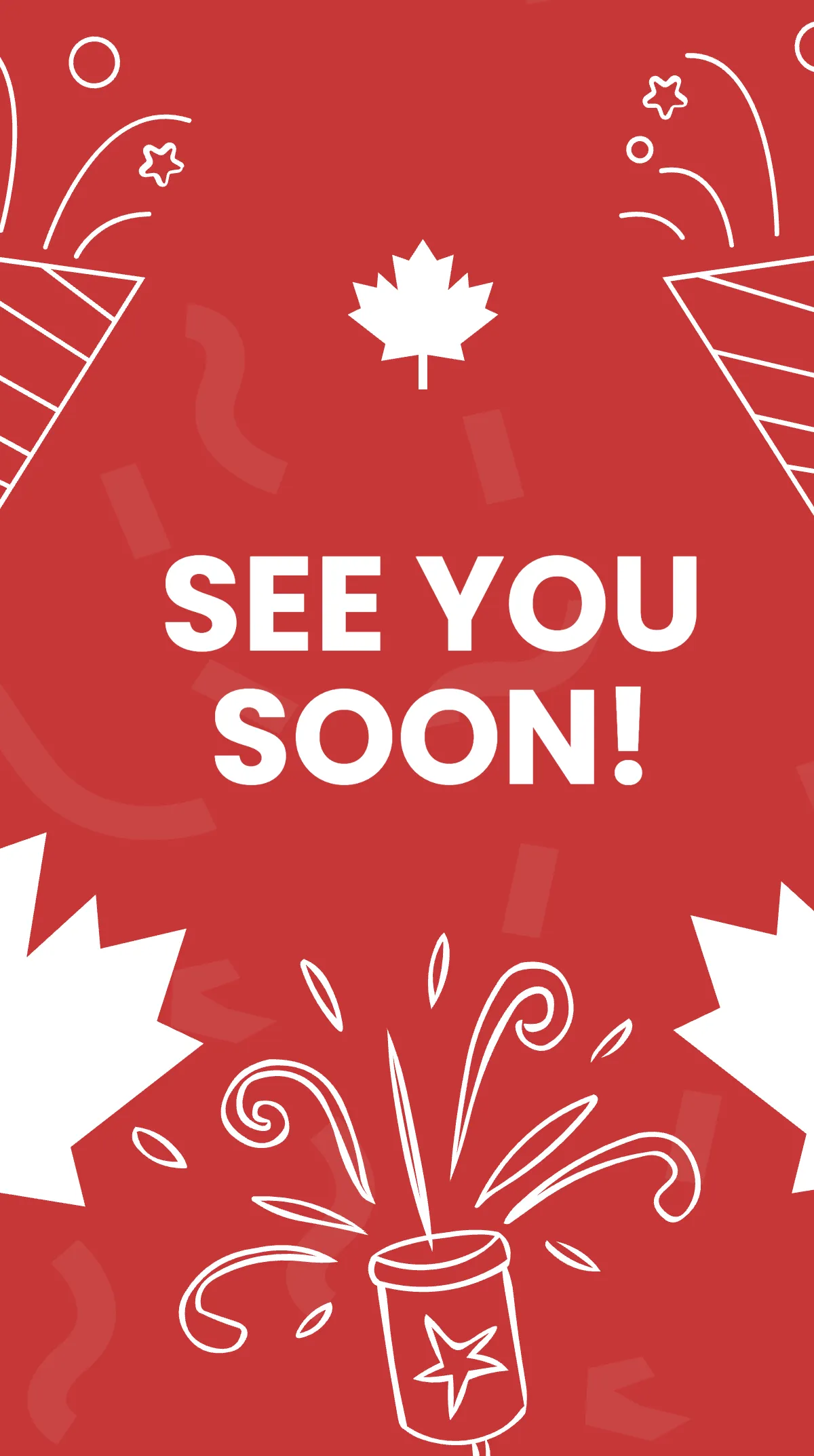 Free Canada Day Invitation Instagram Story Template to Edit Online