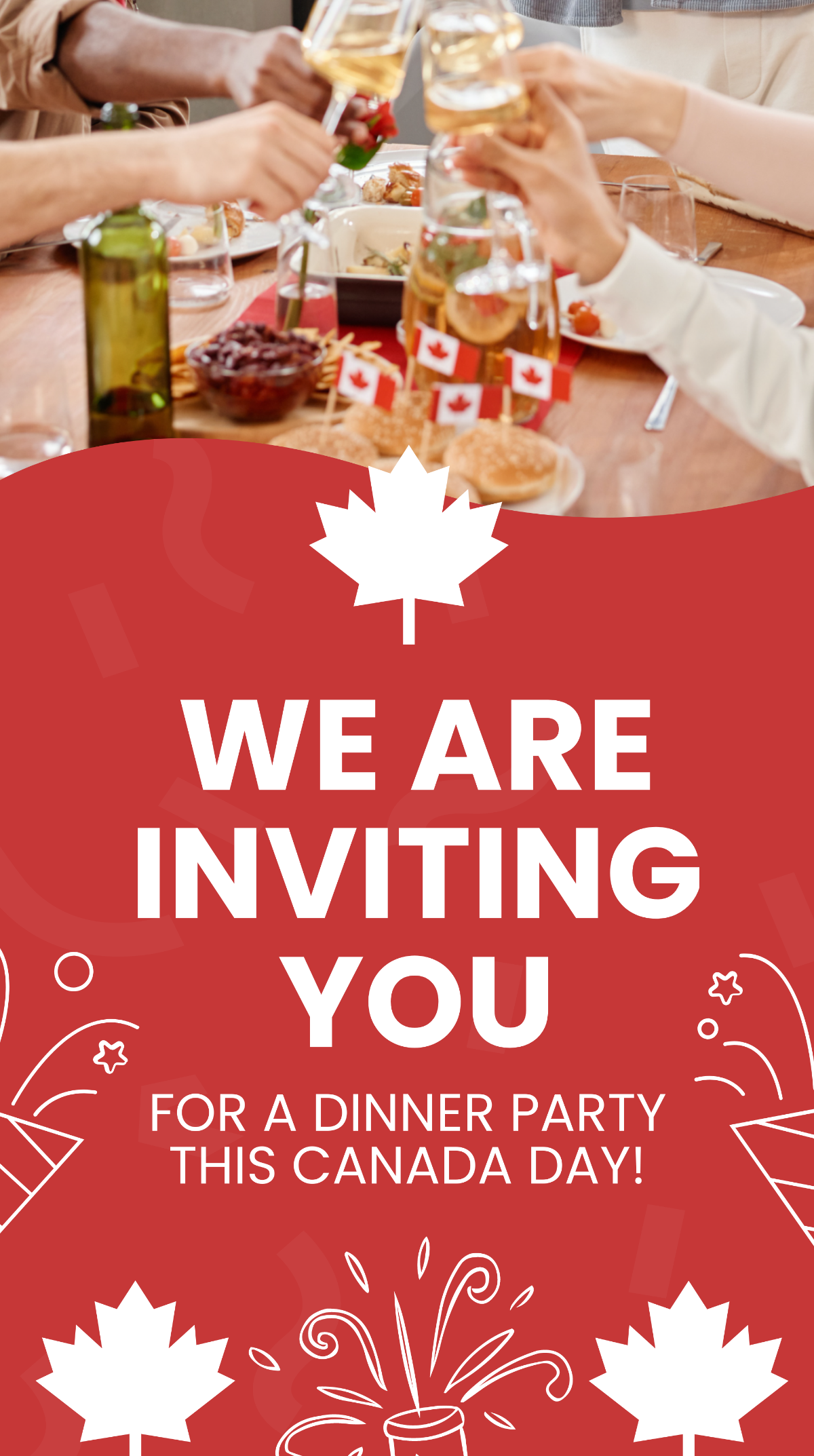 Canada Day Invitation Whatsapp Post
