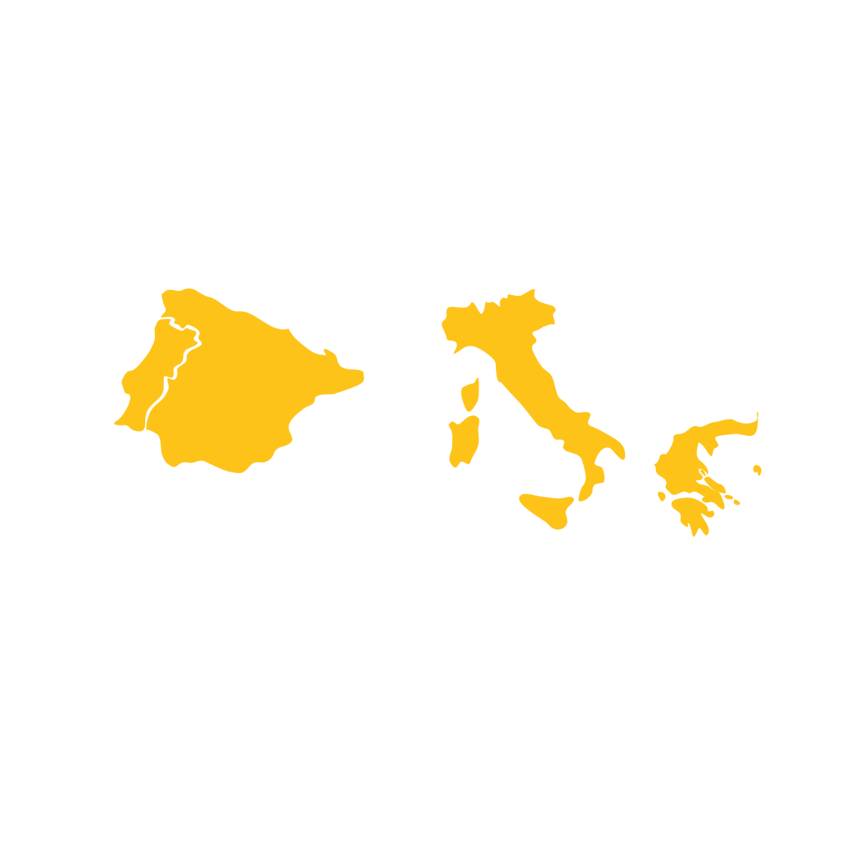Free South Europe Map Clipart Template