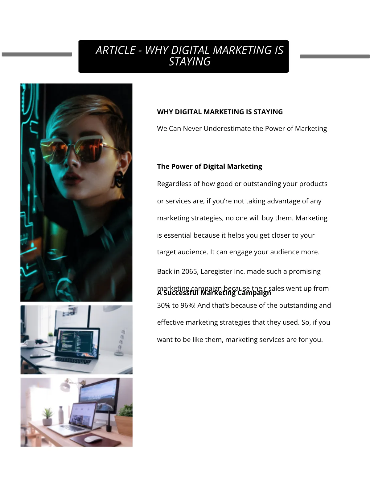 Free Digital Marketing eBook Template to Edit Online