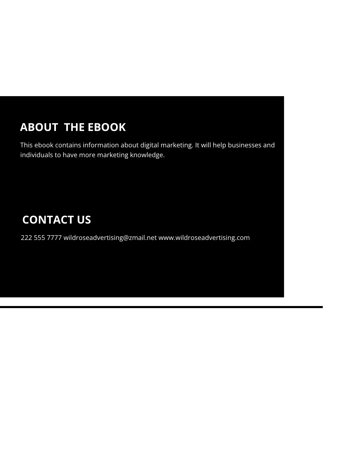 Free Digital Marketing eBook Template to Edit Online