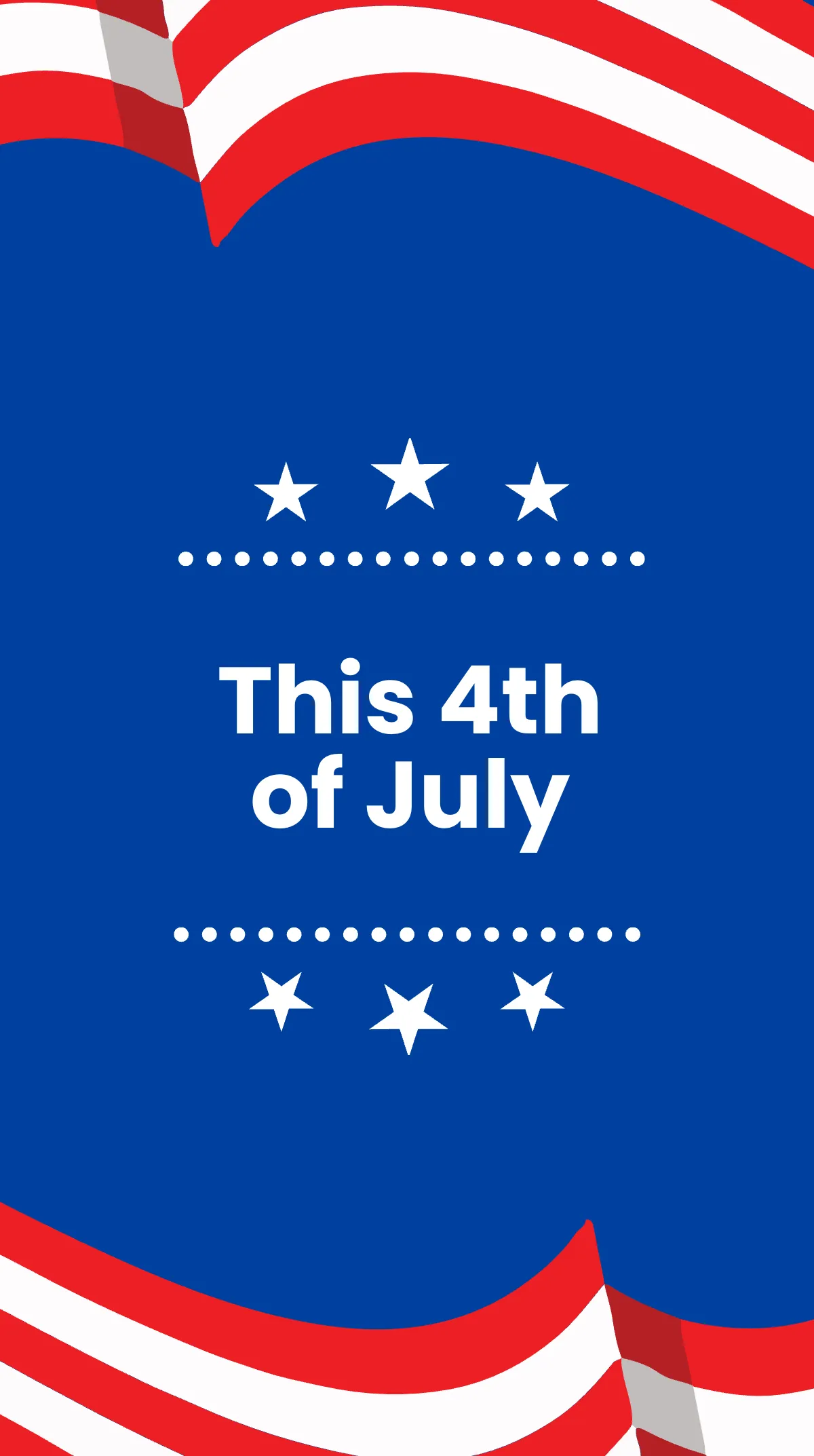 Free 4th Of July Ad Instagram Story Template to Edit Online