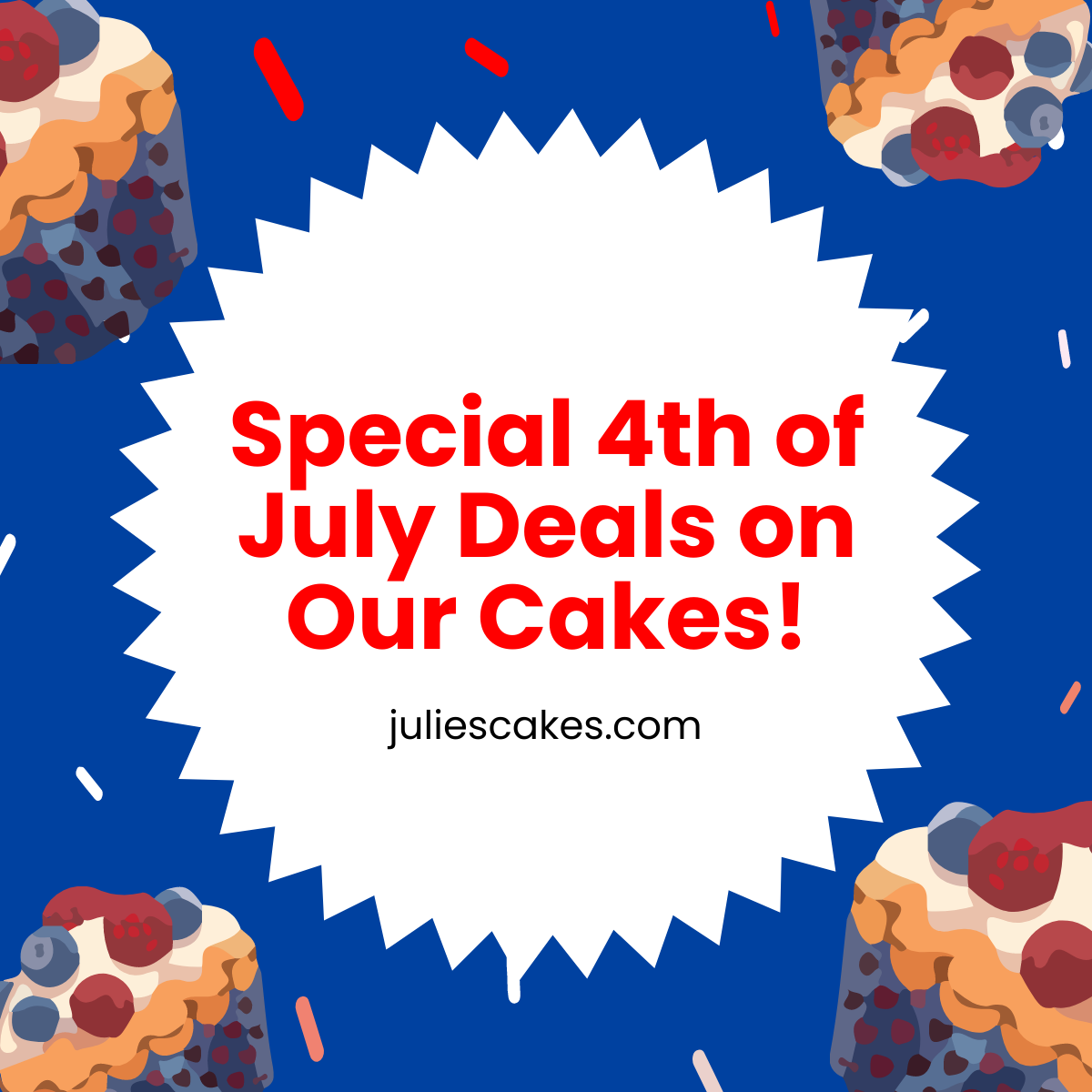 4th Of July Ad Linkedin Post Template