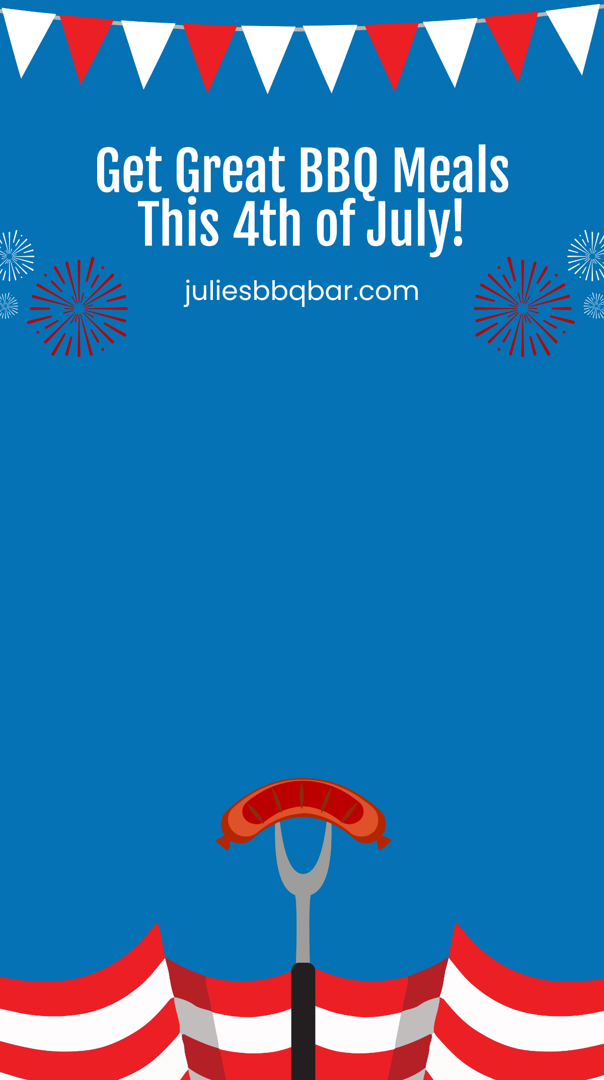 4th Of July Bbq Snapchat Geofilter Template