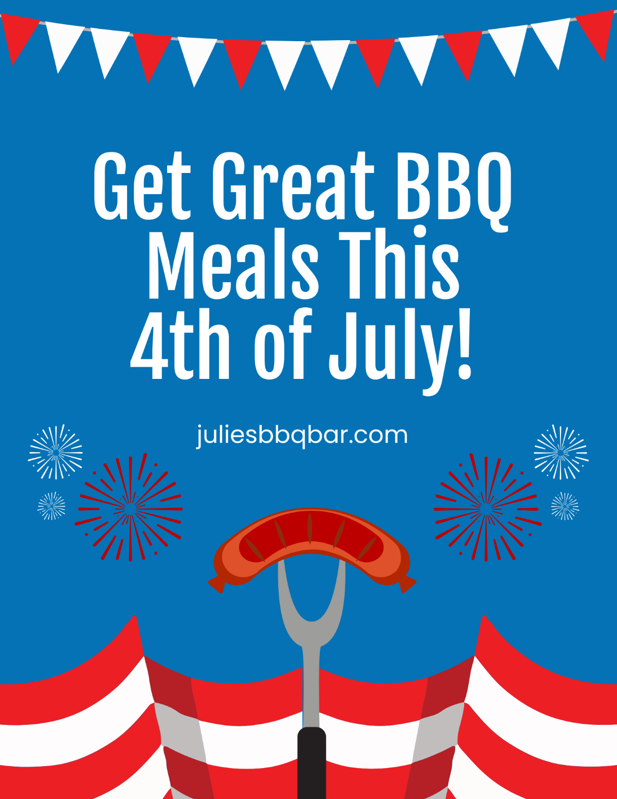 4th Of July Bbq Flyer Template
