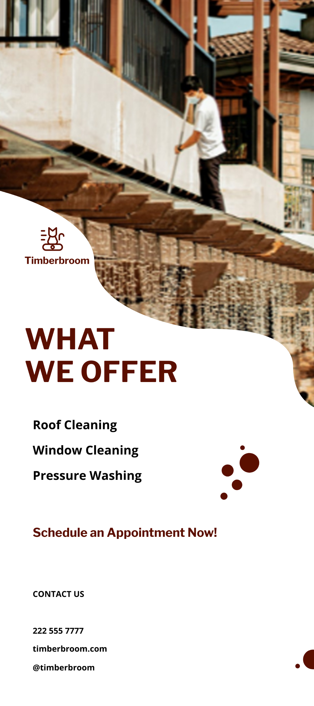Exterior Cleaning Services Rack Card Template