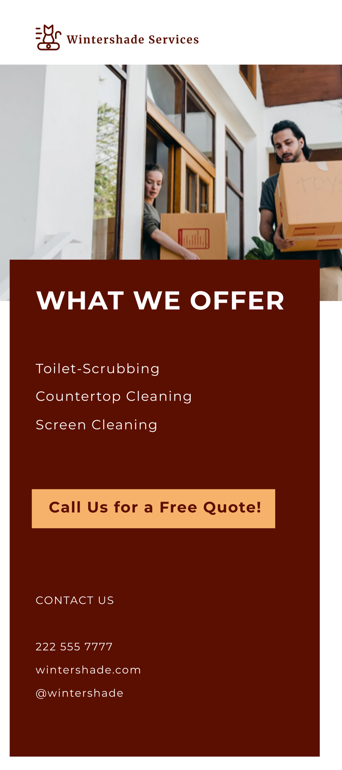 Move Out Cleaning Services Rack Card Template
