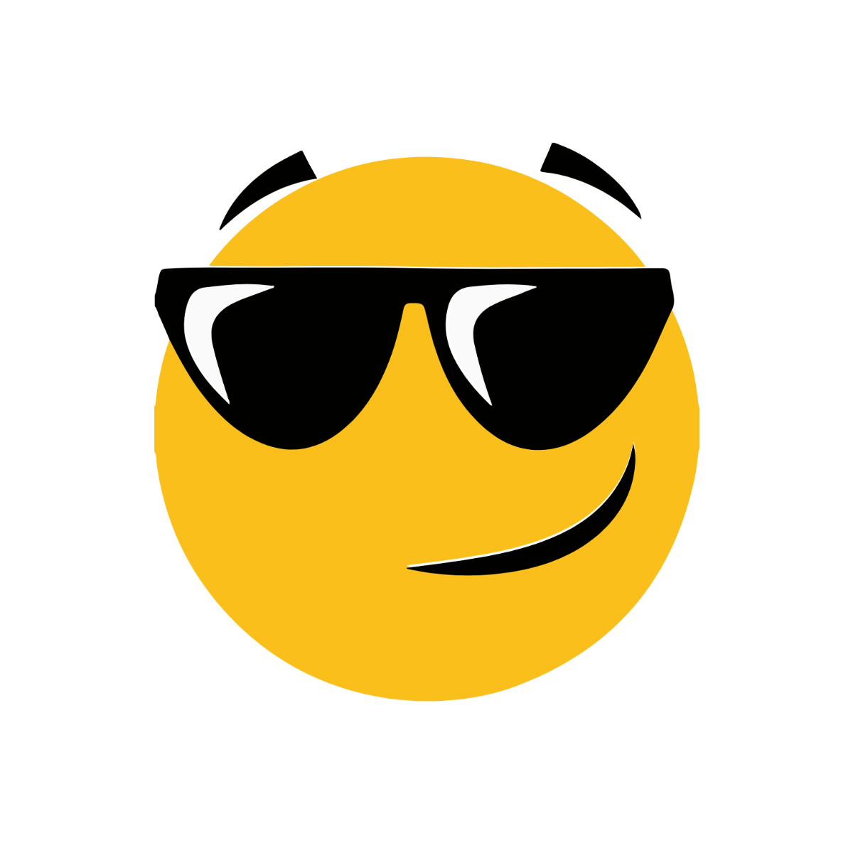 Free Smiley Face Sunglasses clipart Template
