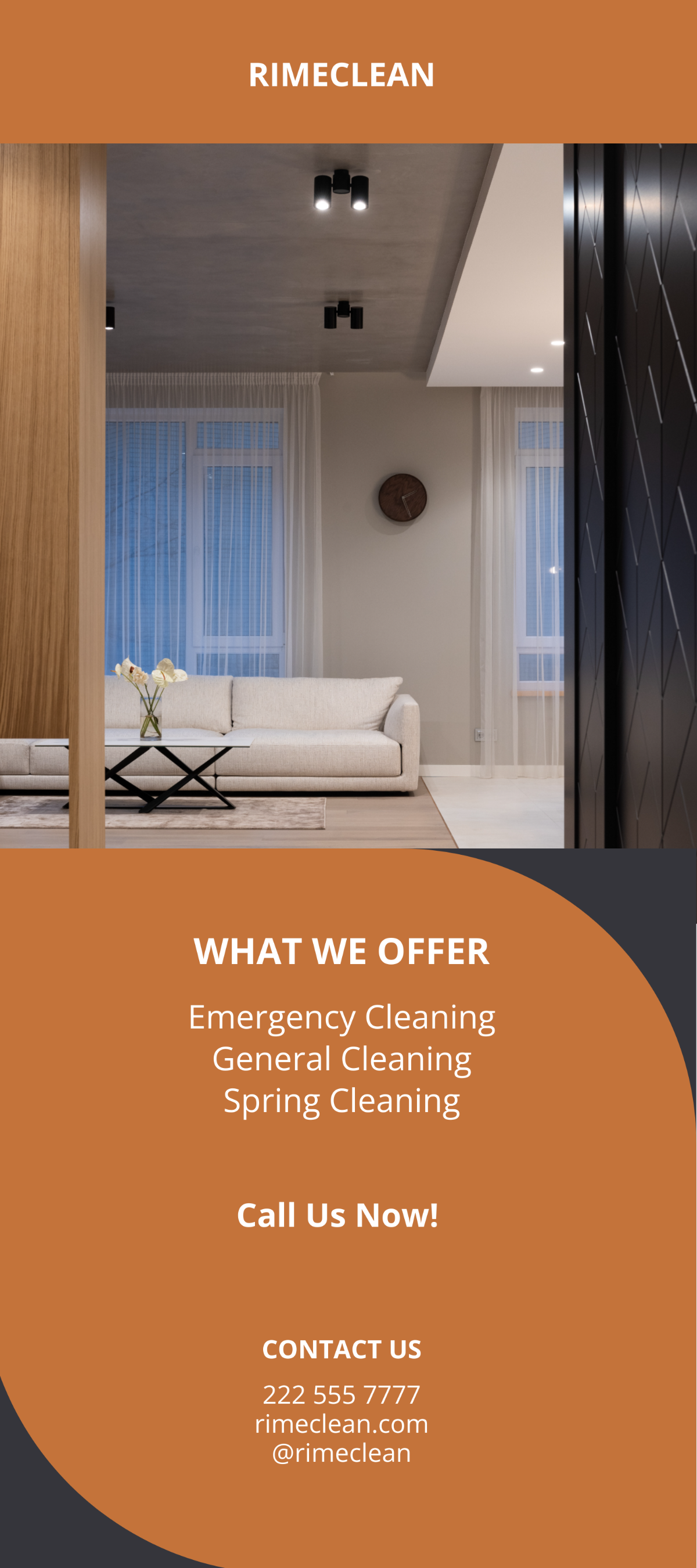 Simple Cleaning Services Rack Card