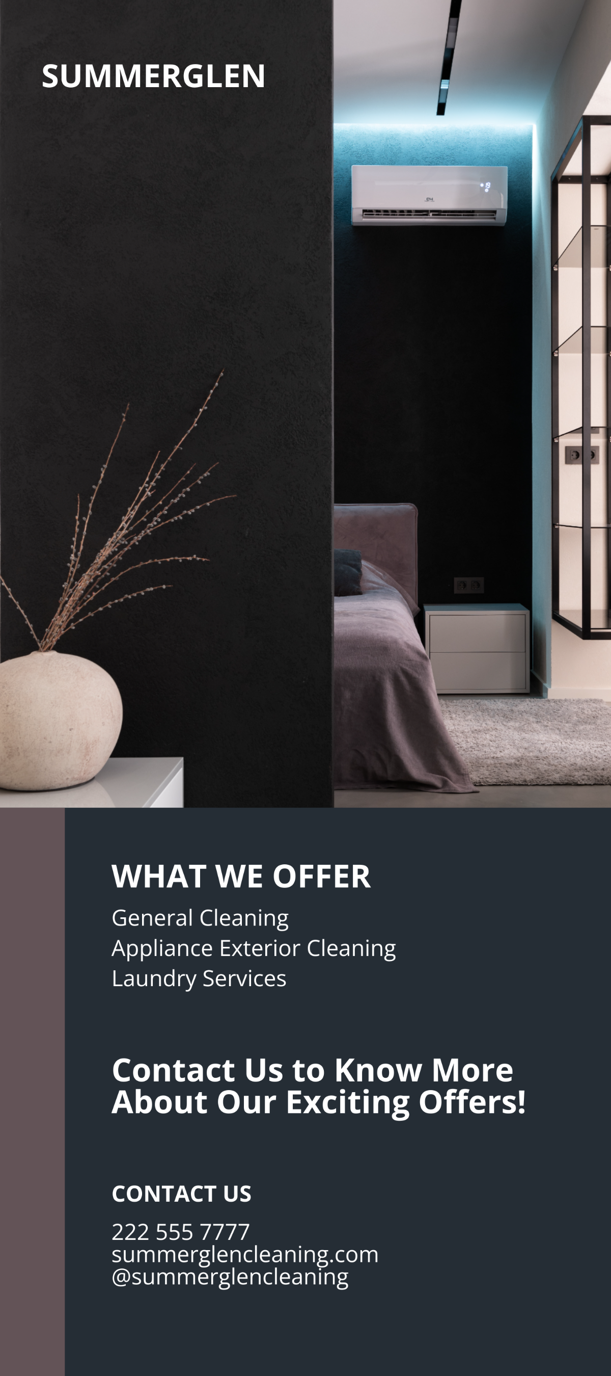Elegant Cleaning Services Rack Card