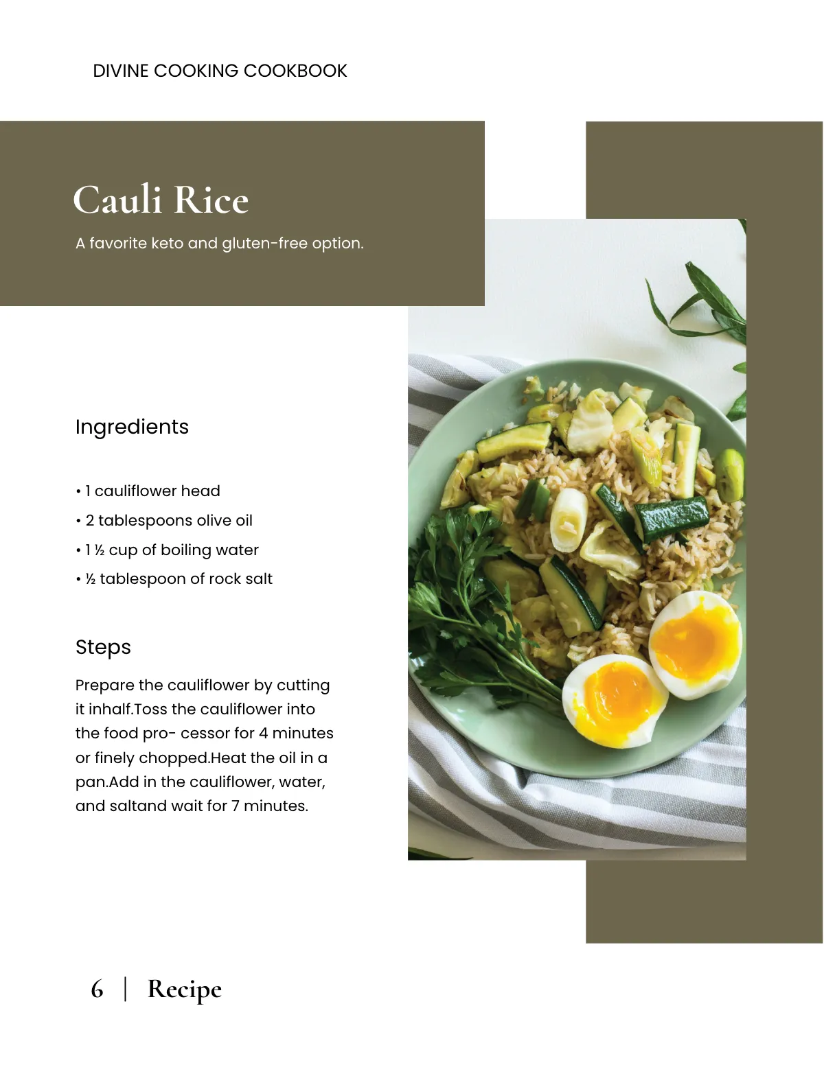 Free Elegant School Cookbook Template to Edit Online