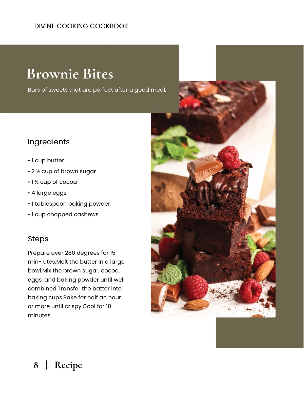 Free Elegant School Cookbook Template to Edit Online