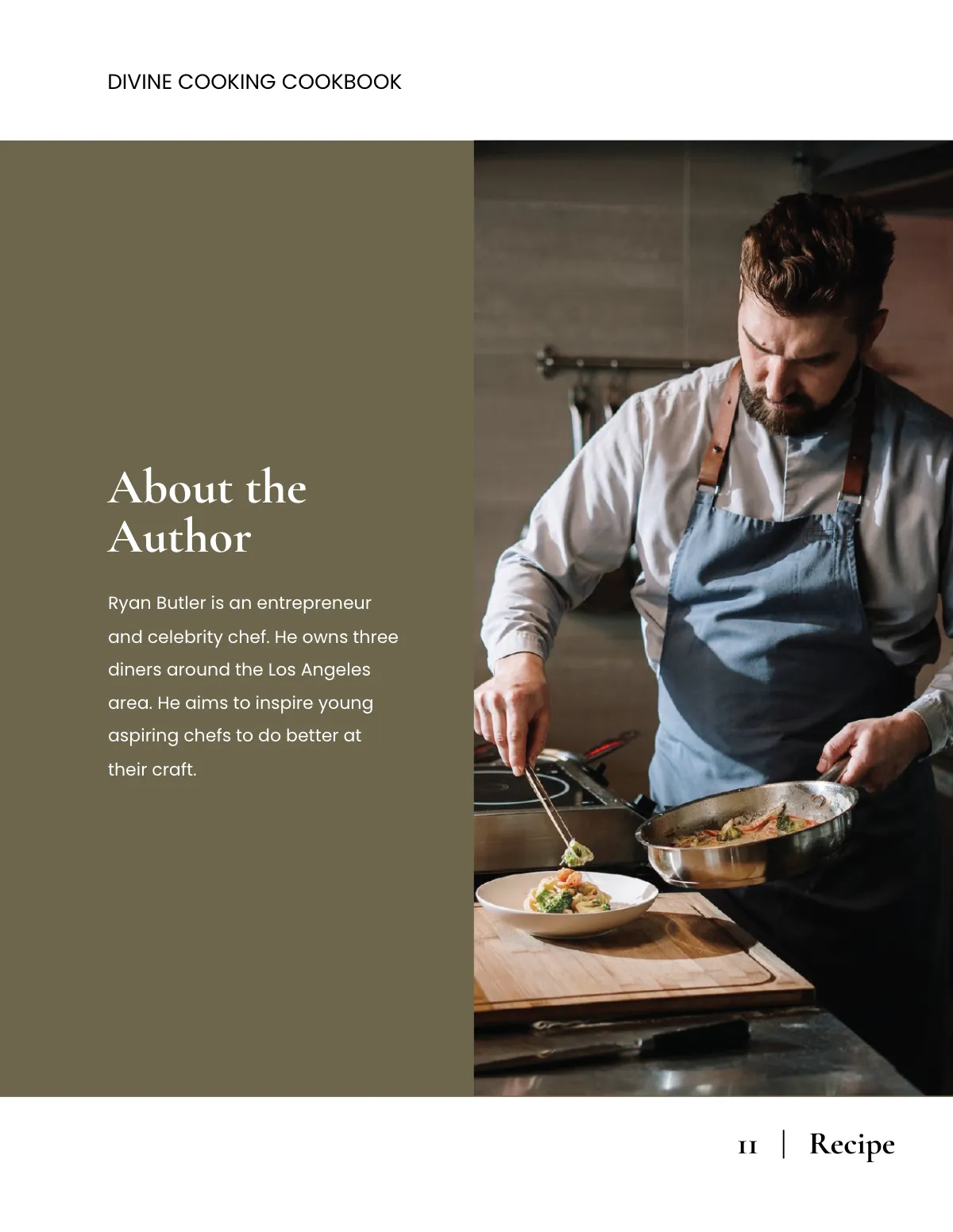 Free Elegant School Cookbook Template to Edit Online