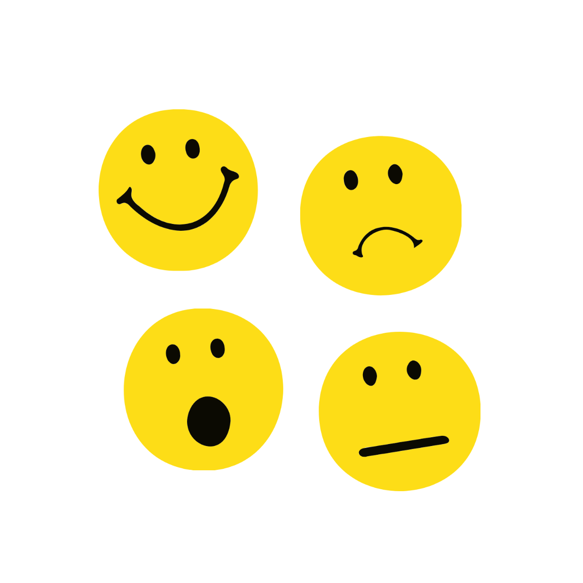 Emotions Smiley Clipart Template