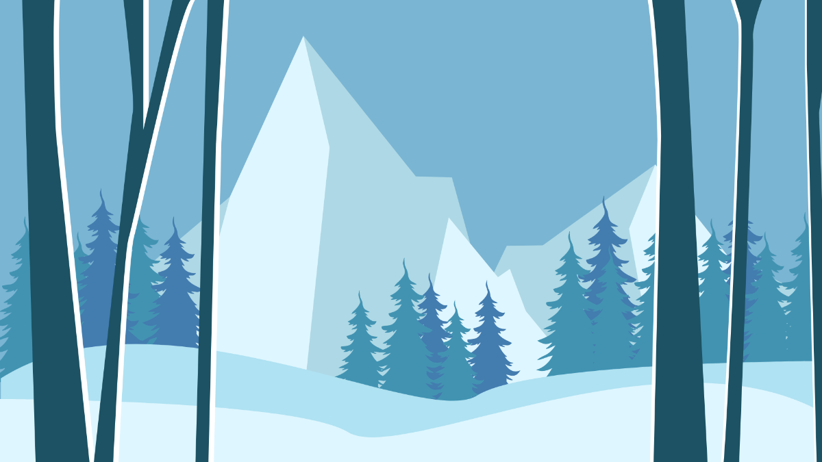Winter Desktop Background Template