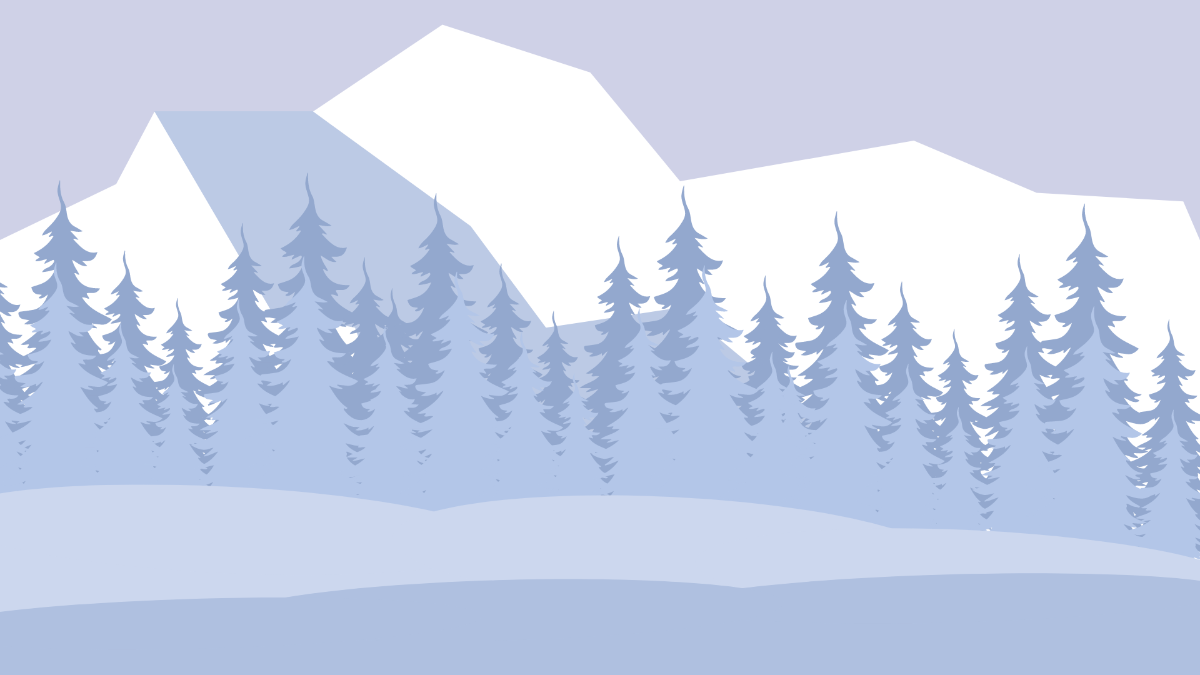 Free Winter Forest Background Template