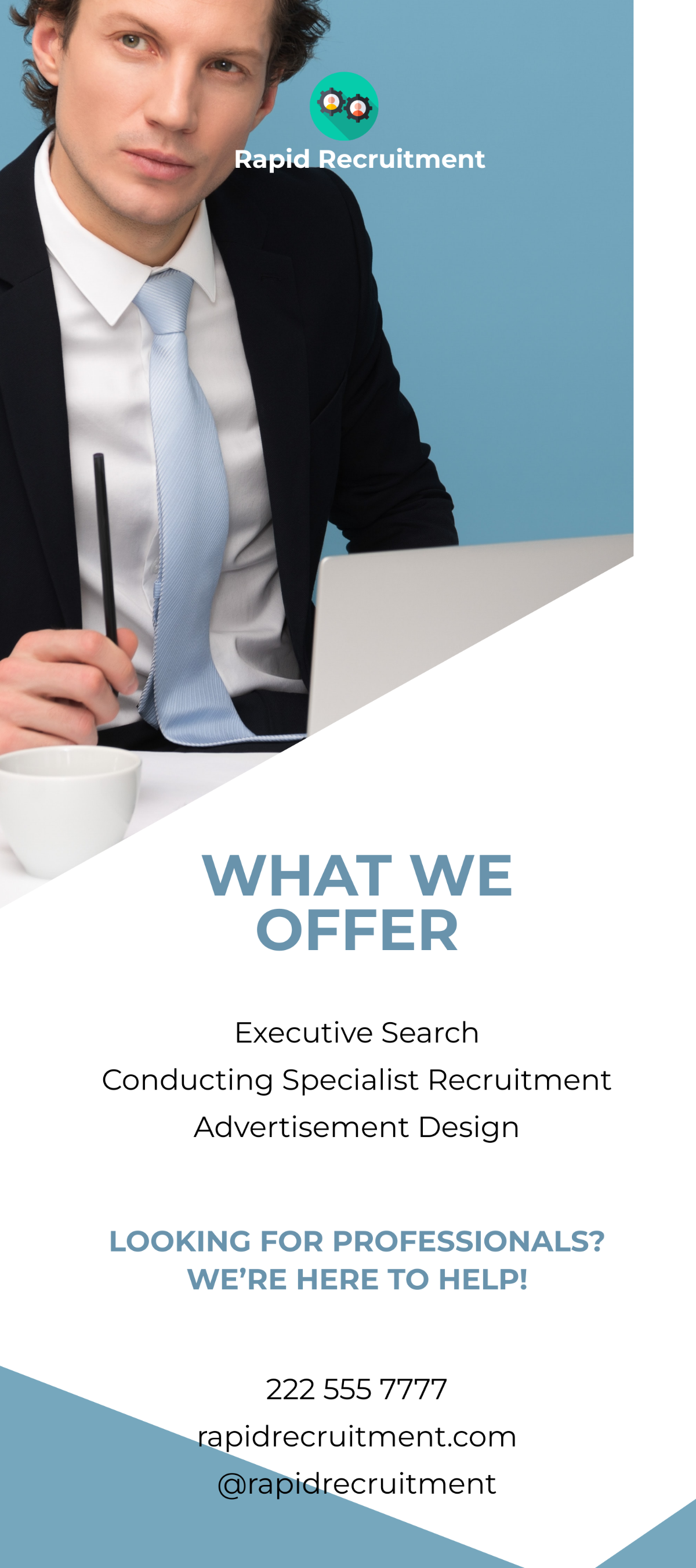 Recruitment Agency Rack Card