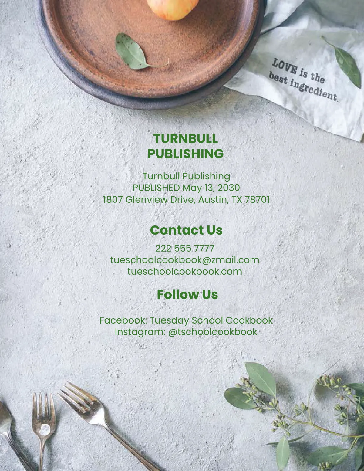 Free Creative School Cookbook Template to Edit Online