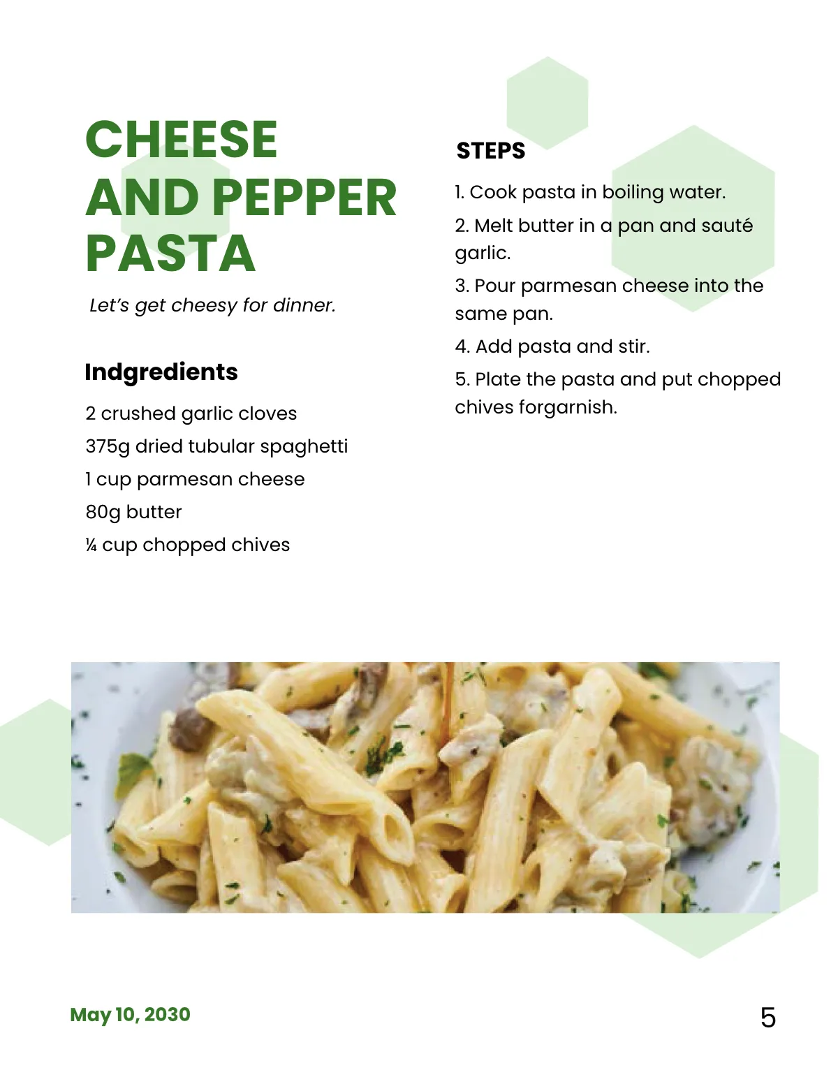 Free Creative School Cookbook Template to Edit Online