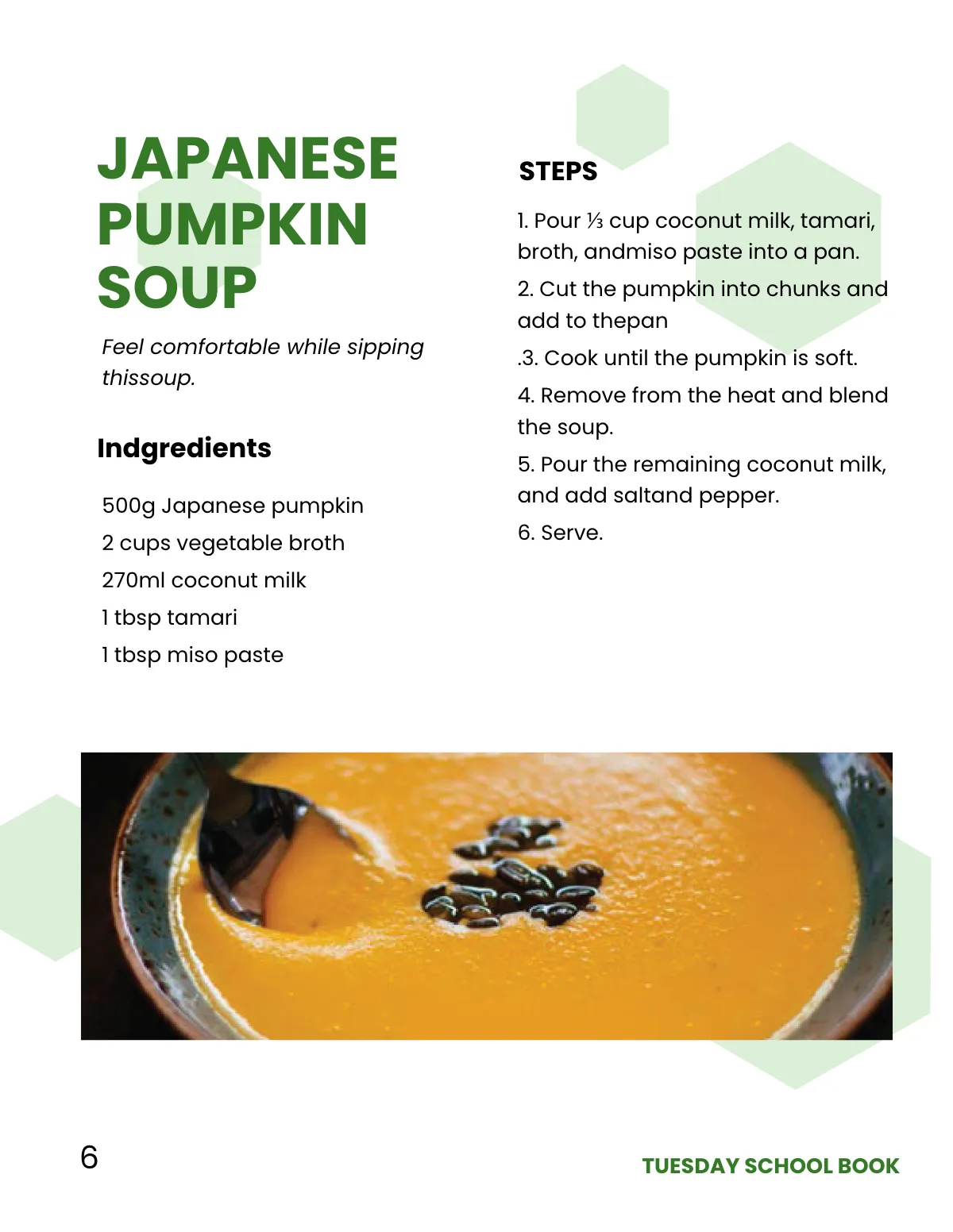 Free Creative School Cookbook Template to Edit Online