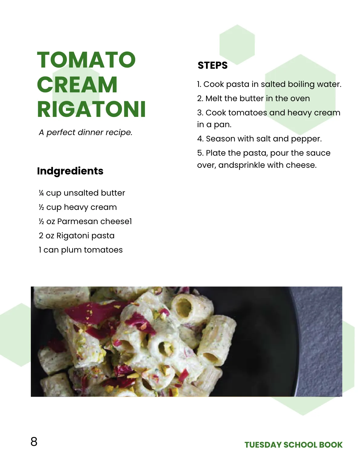 Free Creative School Cookbook Template to Edit Online