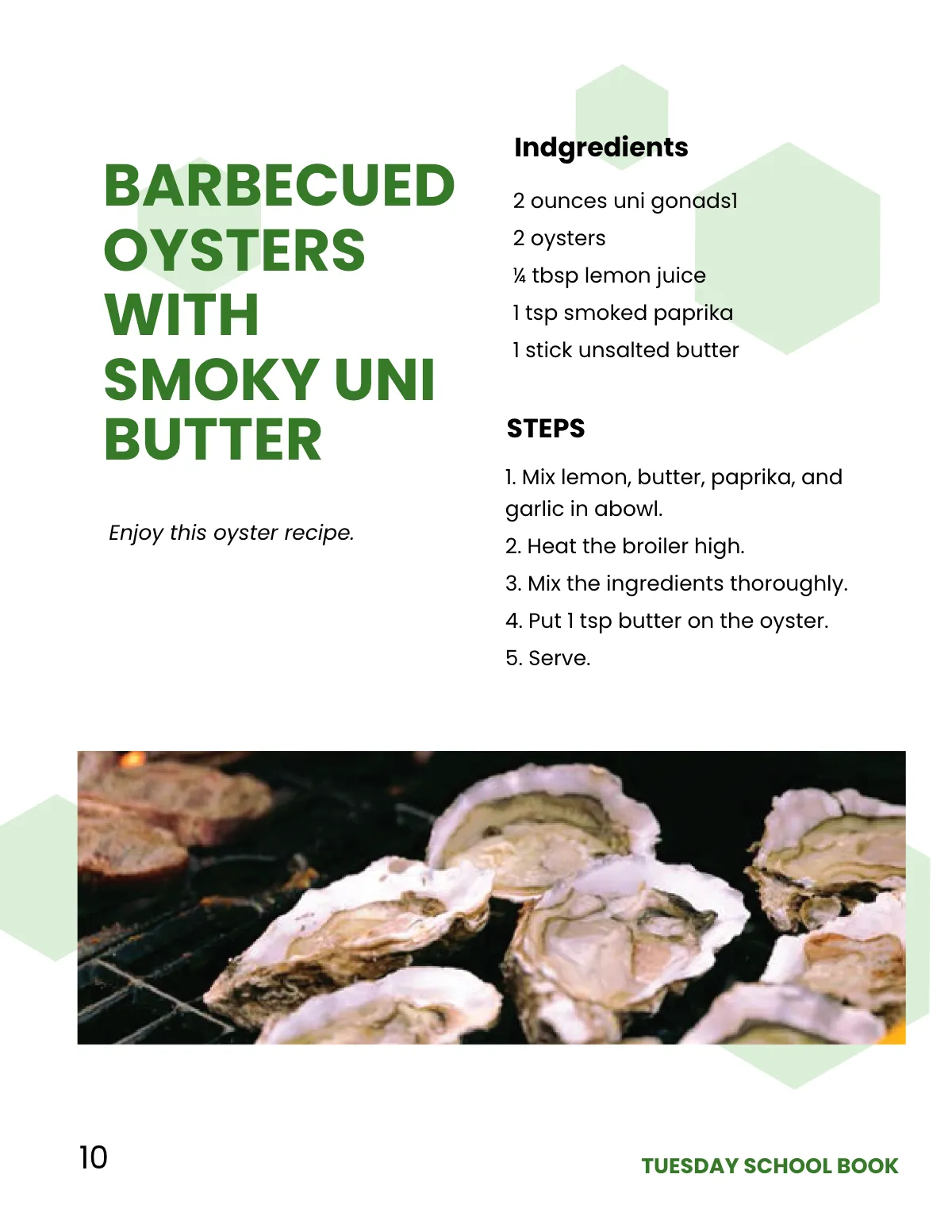 Free Creative School Cookbook Template to Edit Online