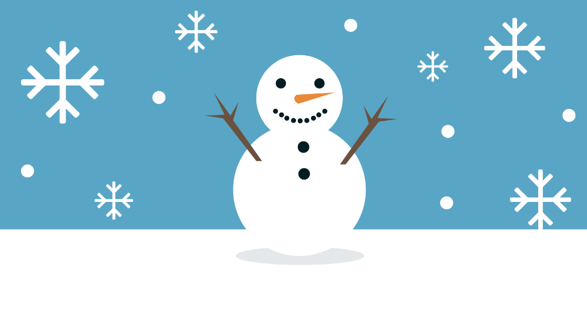 Free Simple Winter Background Template