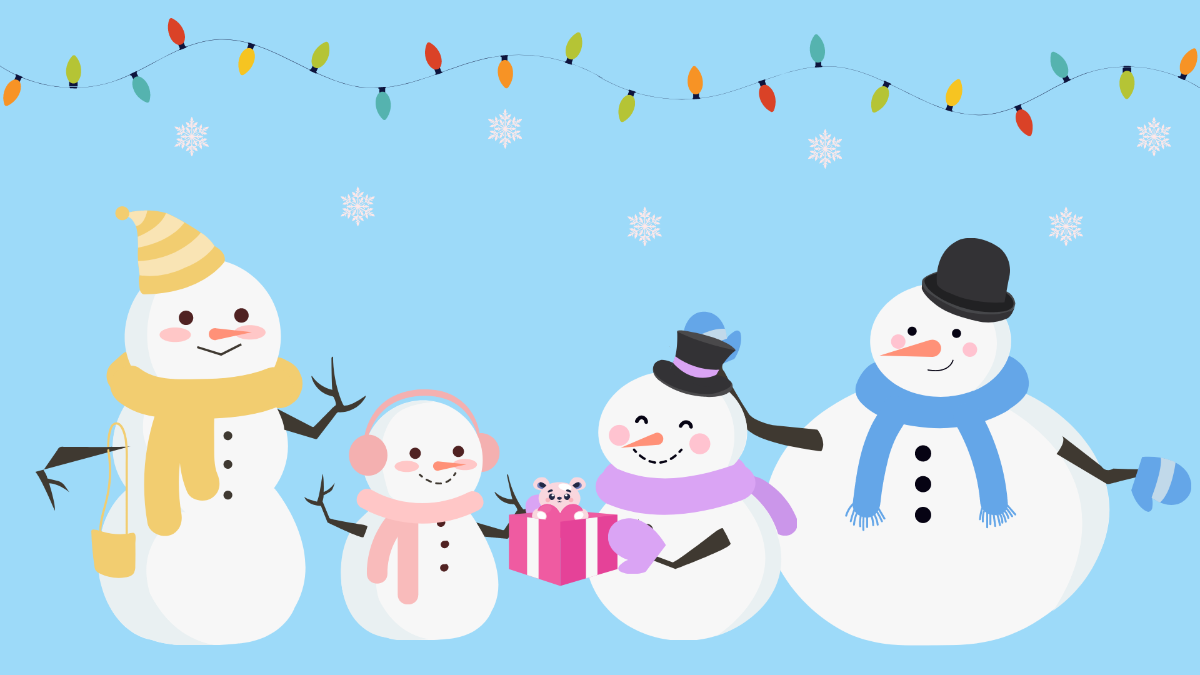 Winter Holiday Background Template
