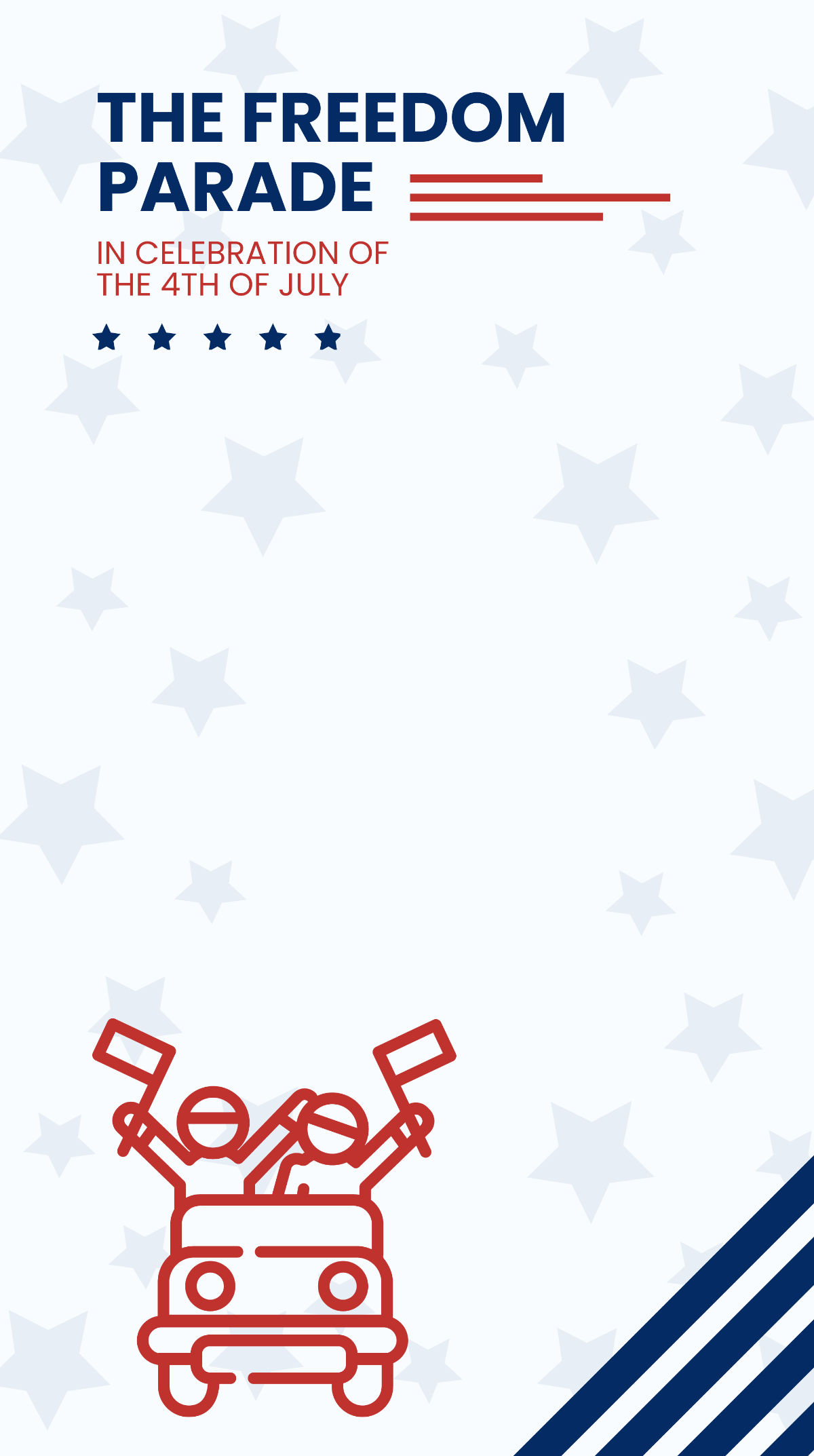 4th Of July Parade Snapchat Geofilter Template