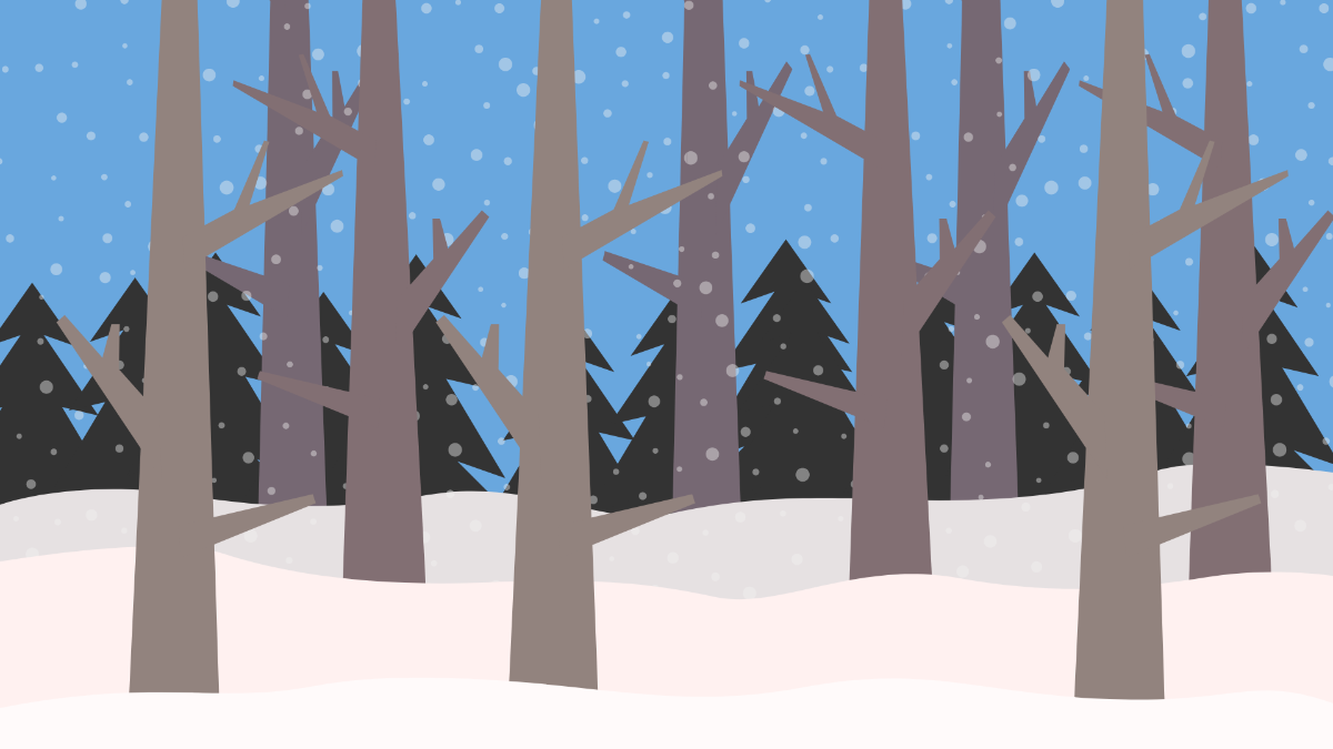 Free Winter Trees Background Template