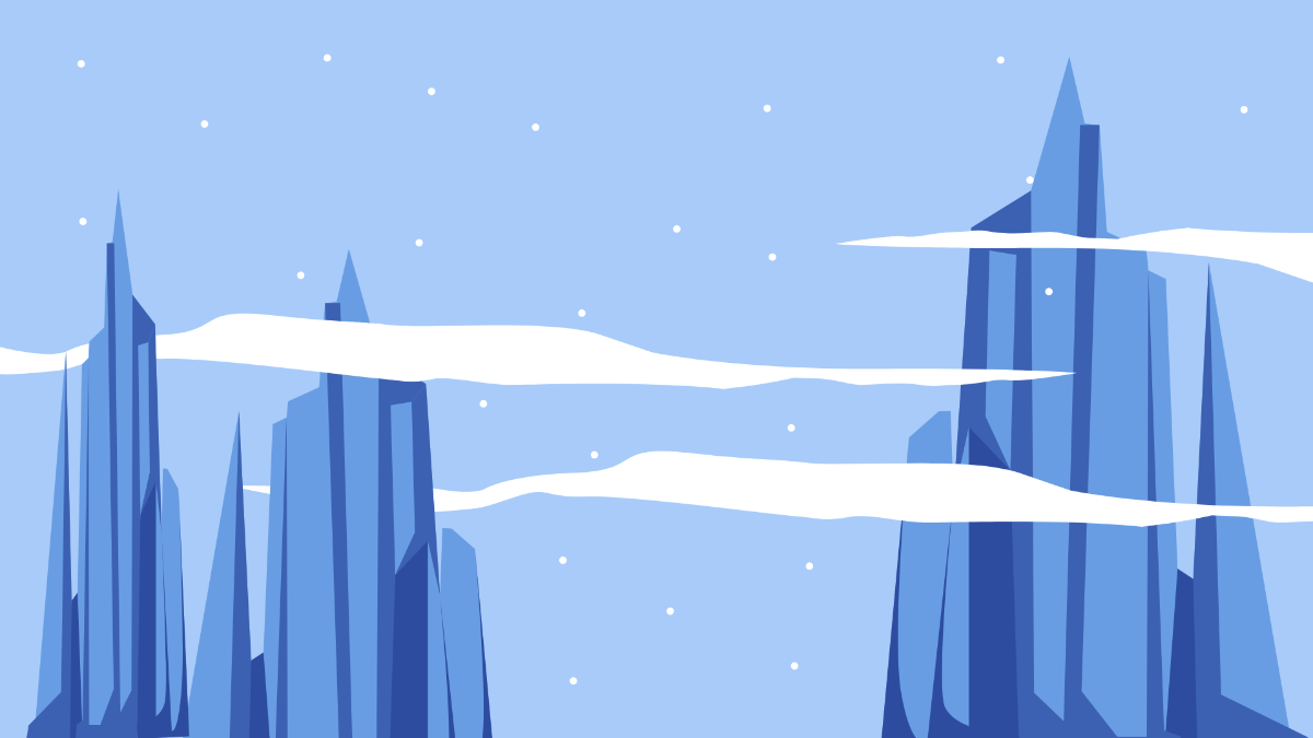 Winter Anime Background Template