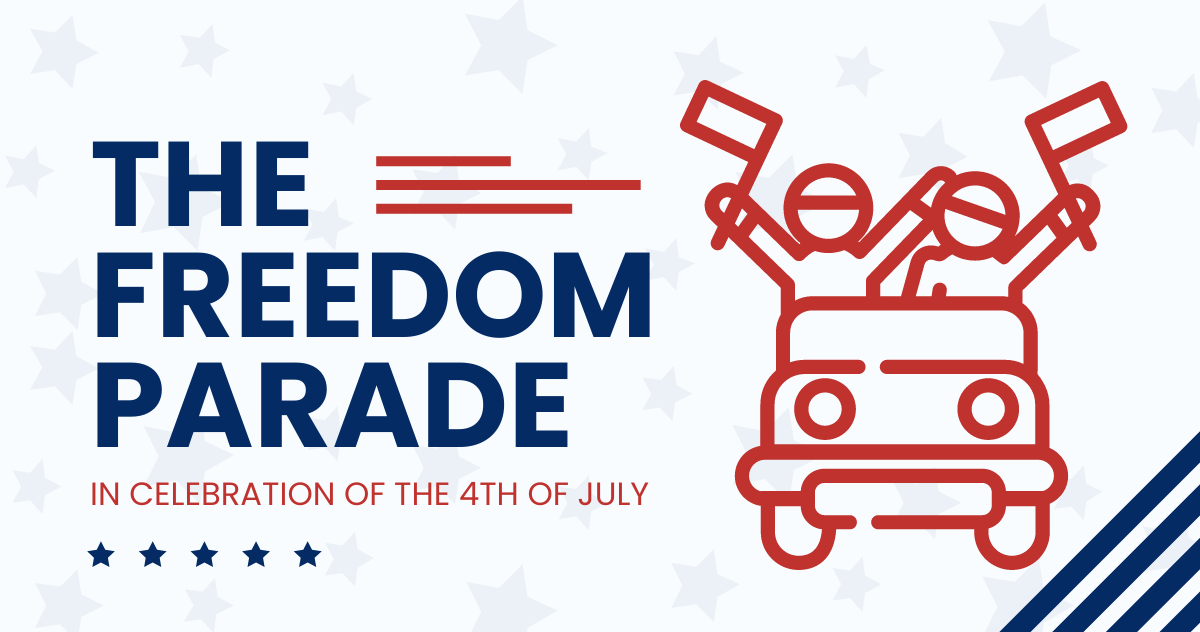 4th Of July Parade Facebook Post Template