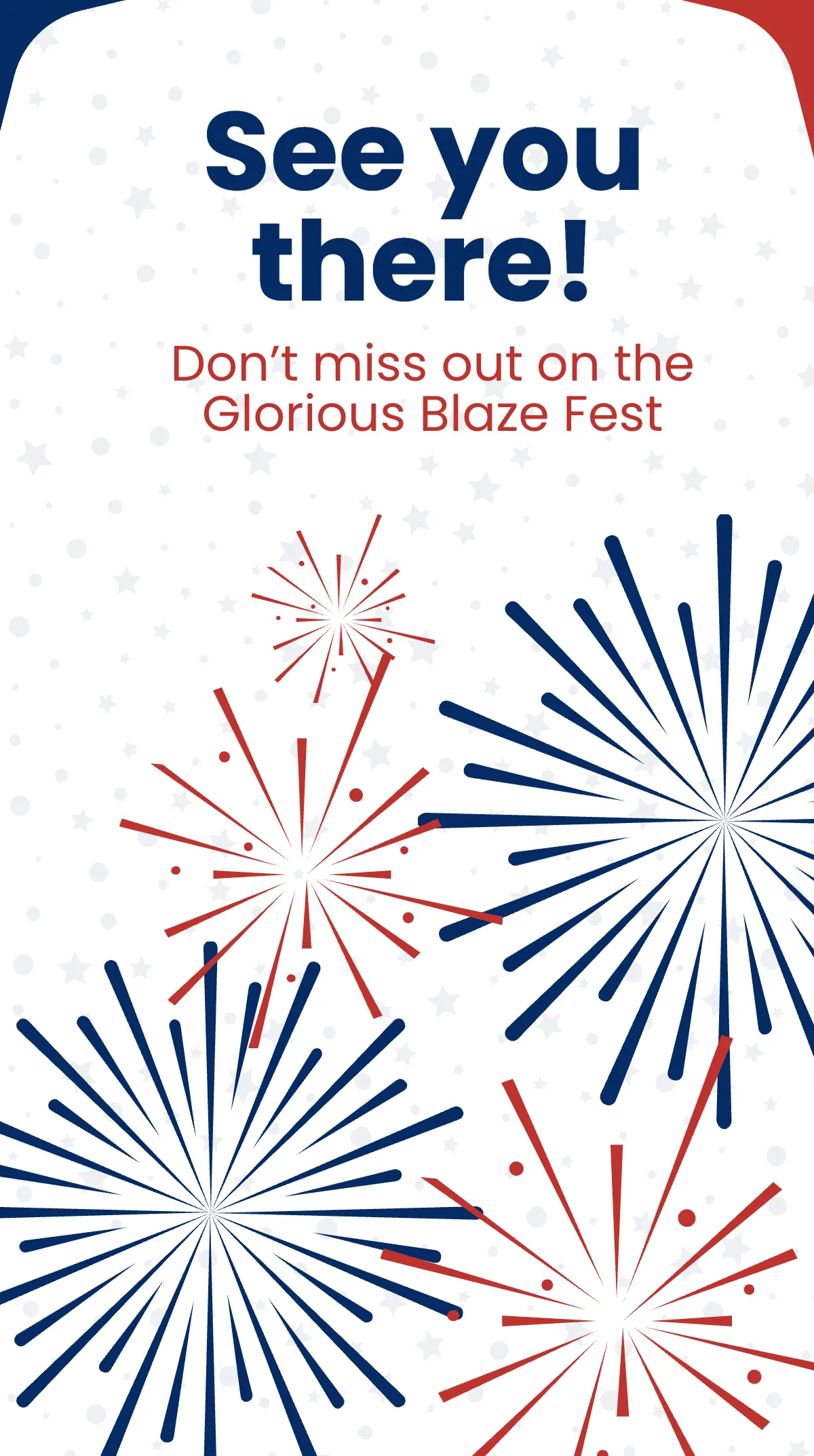 Free 4th Of July Firework Show Instagram Story Template to Edit Online
