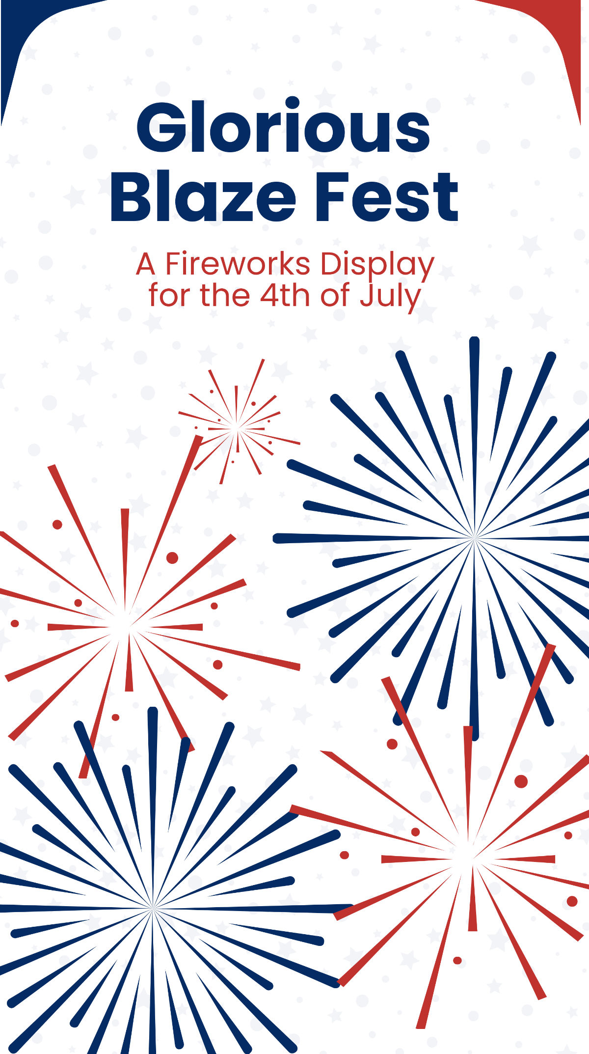 4th Of July Firework Show Whatsapp Post Template