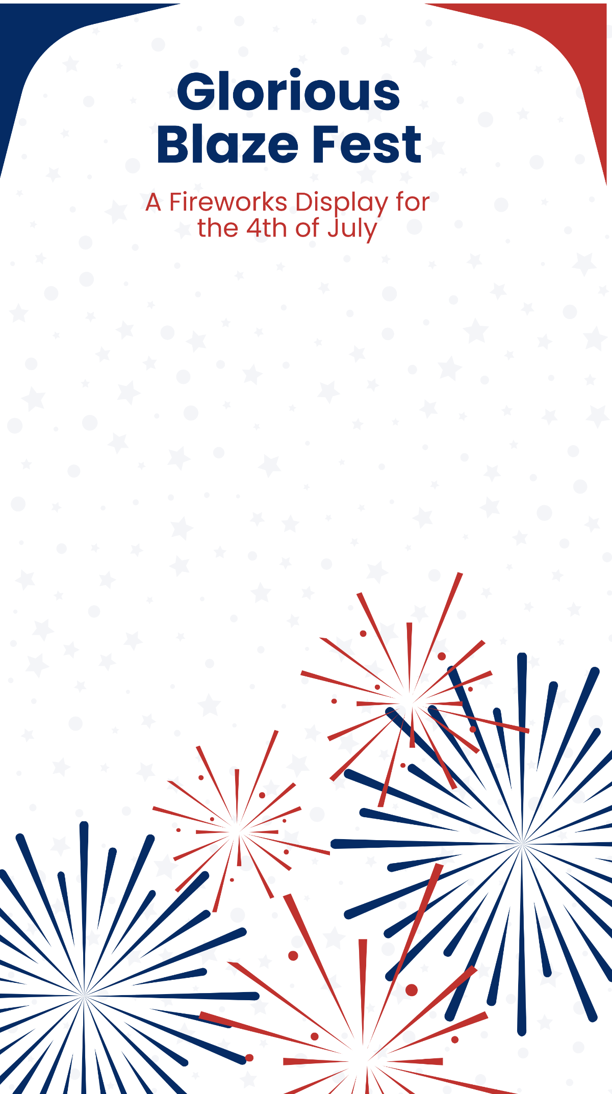 4th Of July Firework Show Snapchat Geofilter Template
