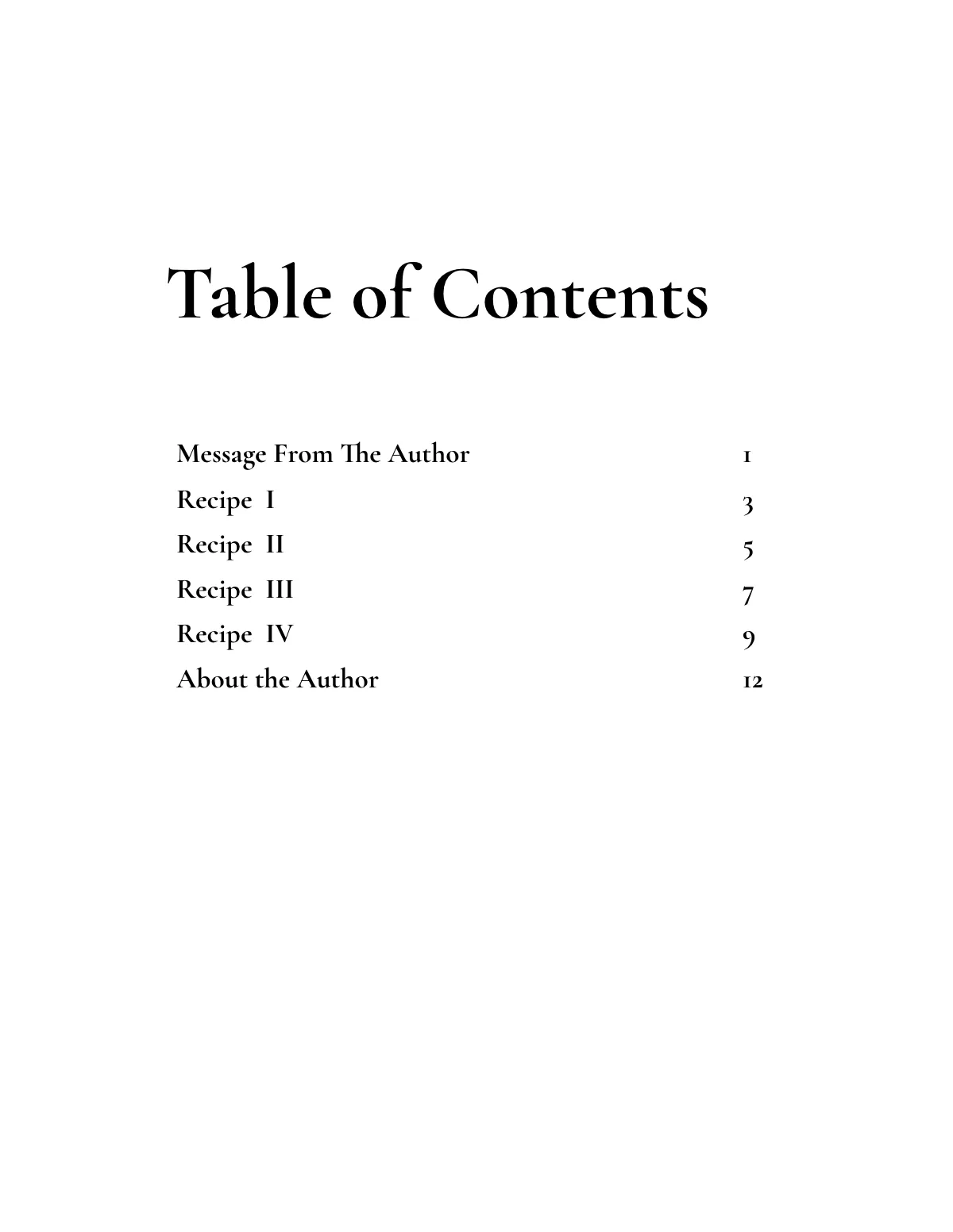 Free Minimal Kitchen Cookbook Template to Edit Online