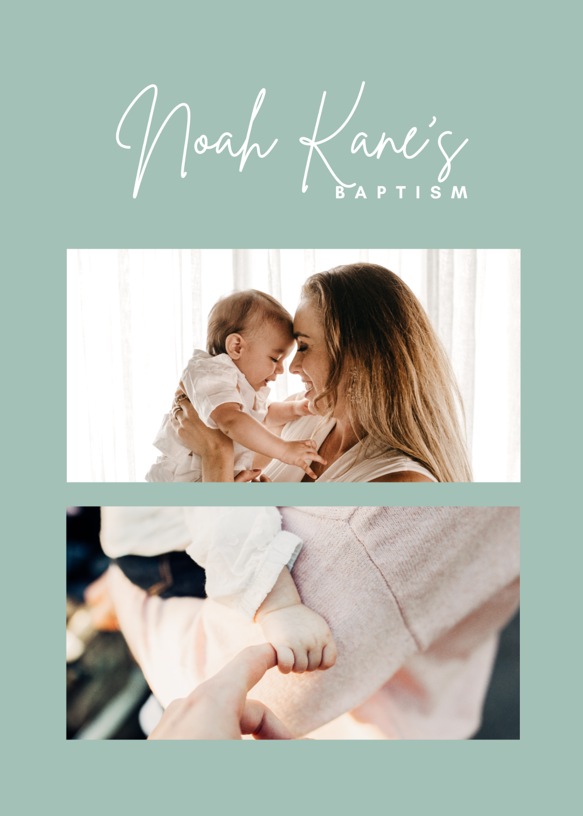 Baptism Photo Booth Template