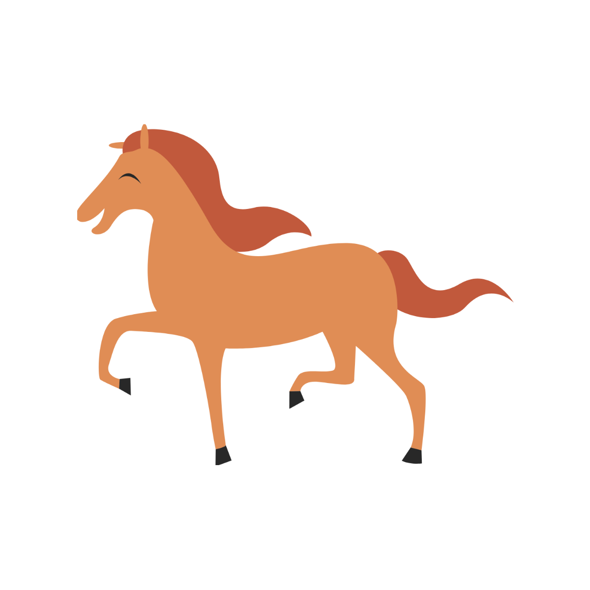 Simple Horse Clipart Template