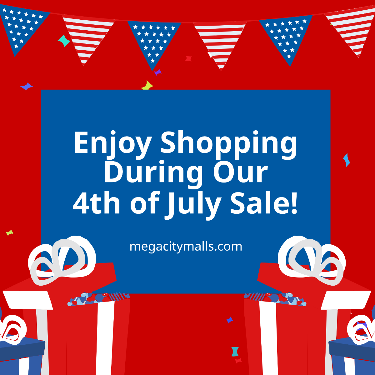 4th Of July Sale Instagram Post Template