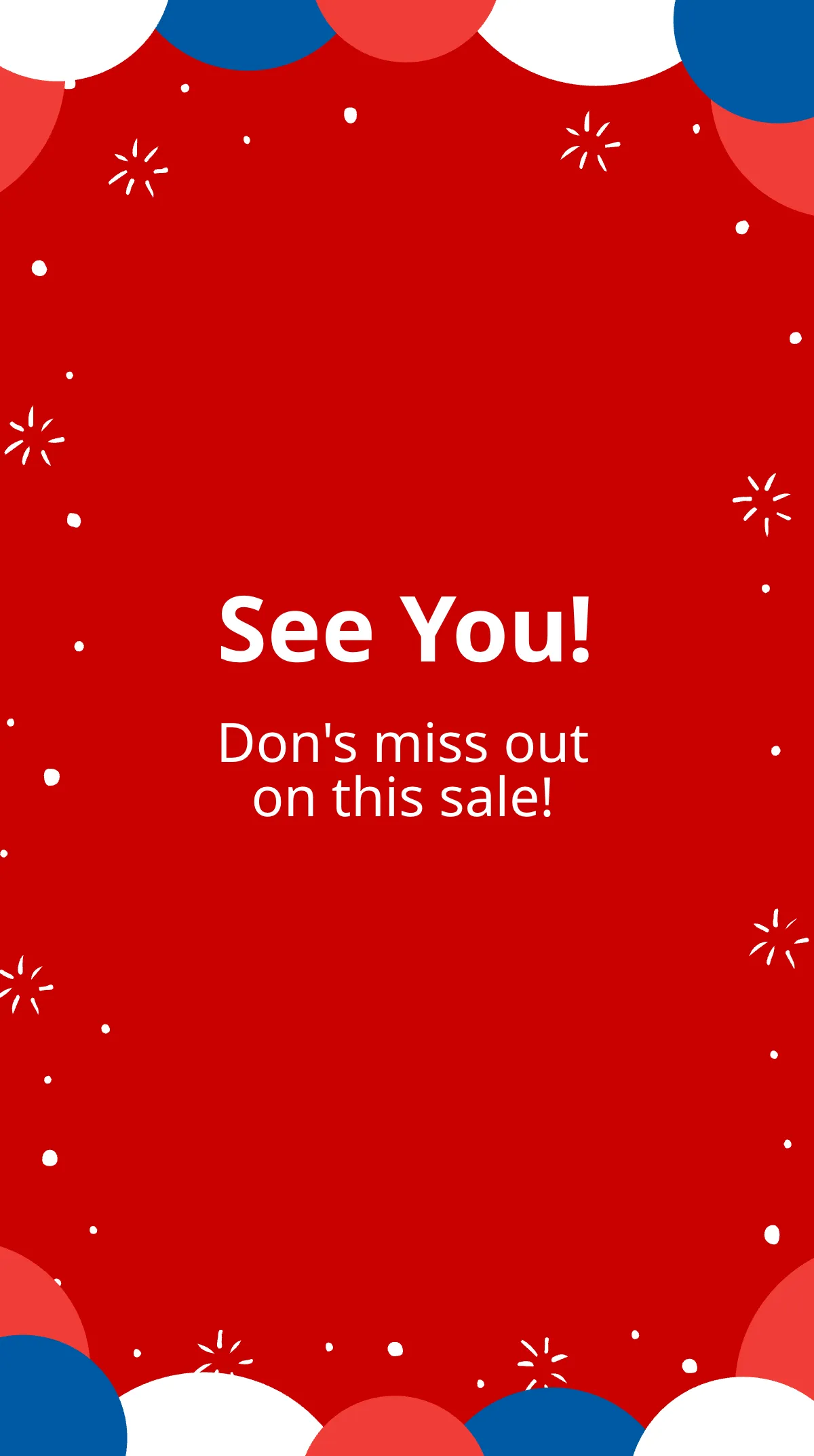 Free 4th Of July Sale Instagram Story Template to Edit Online