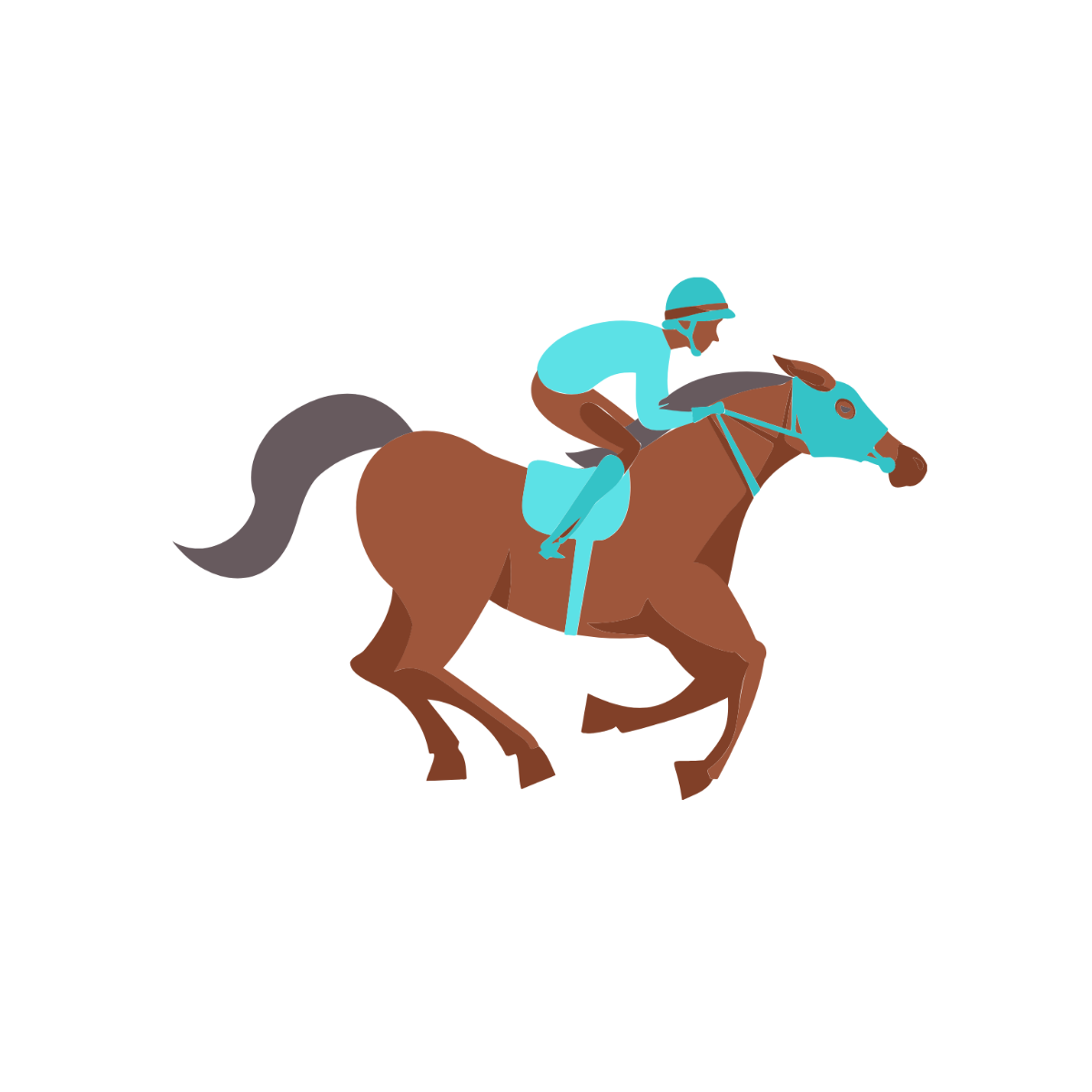 Horse Riding Clipart Template