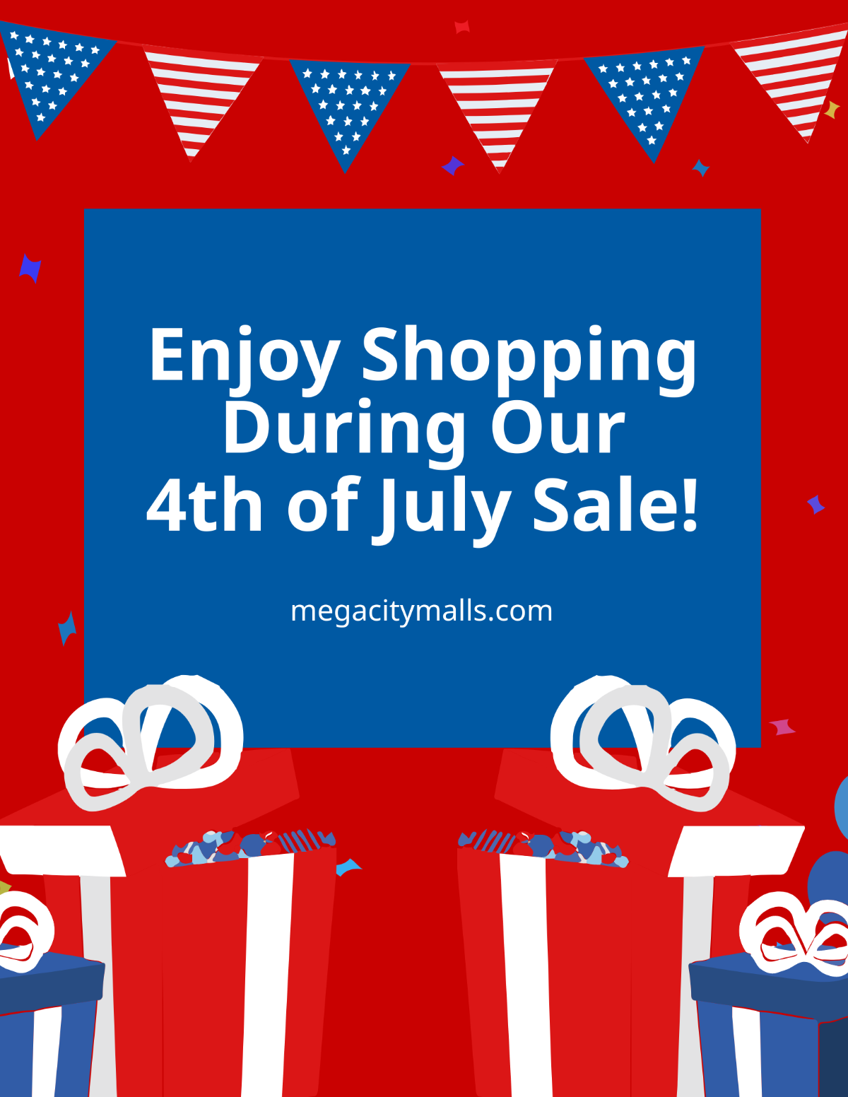 4th Of July Sale Flyer Template