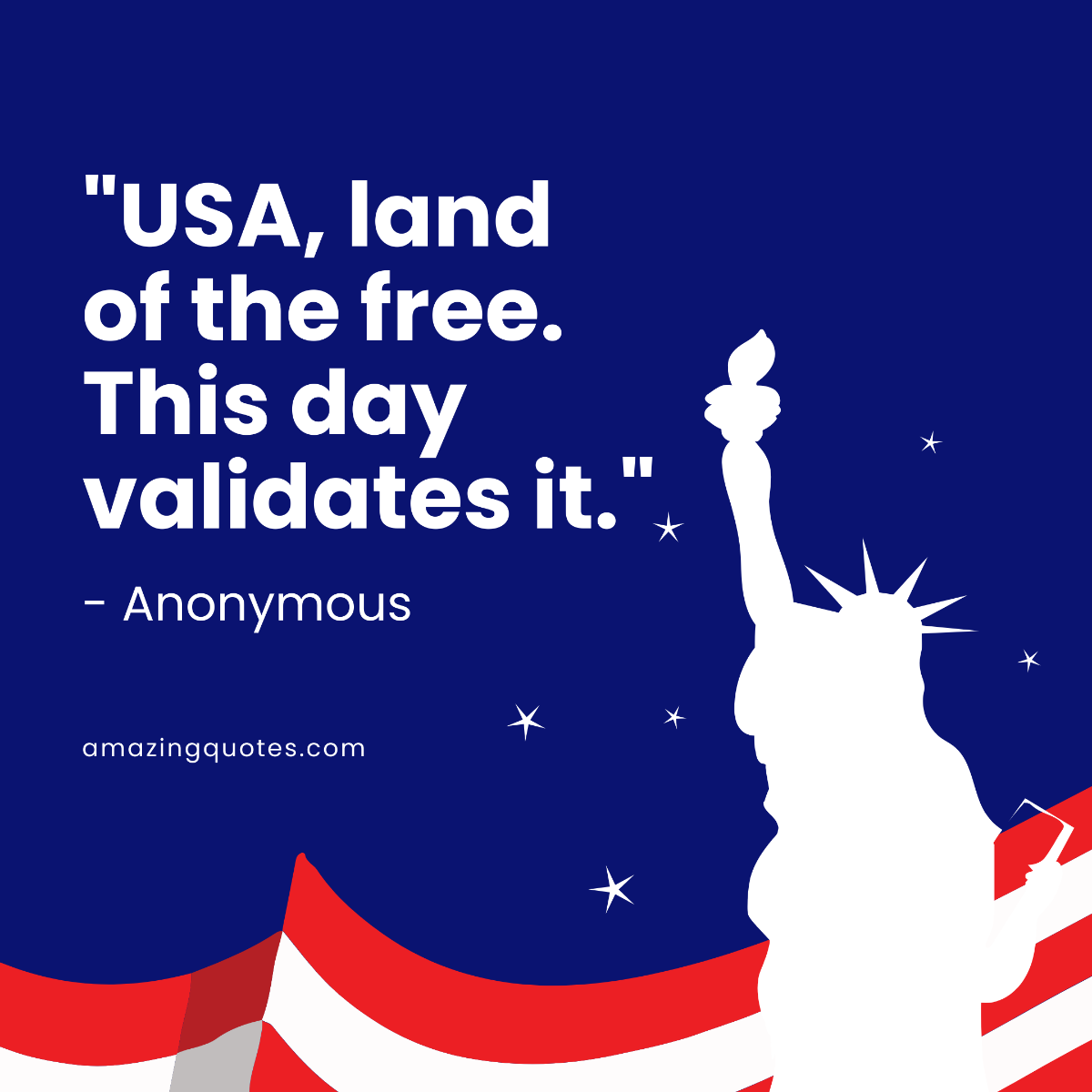 4th Of July Quote Instagram Post Template