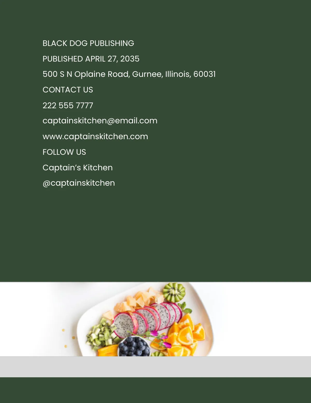 Free Kitchen Cookbook Template to Edit Online