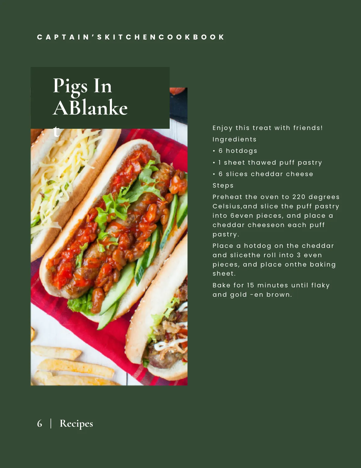 Free Kitchen Cookbook Template to Edit Online