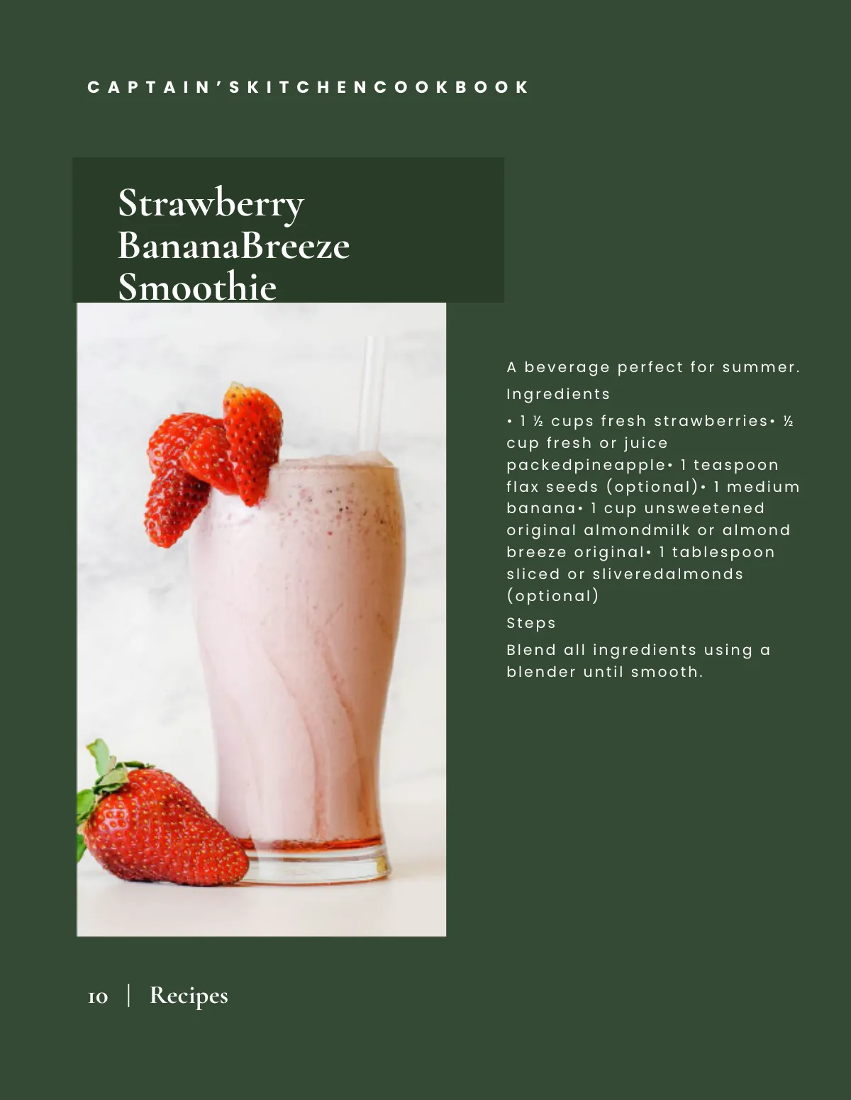 Free Kitchen Cookbook Template to Edit Online