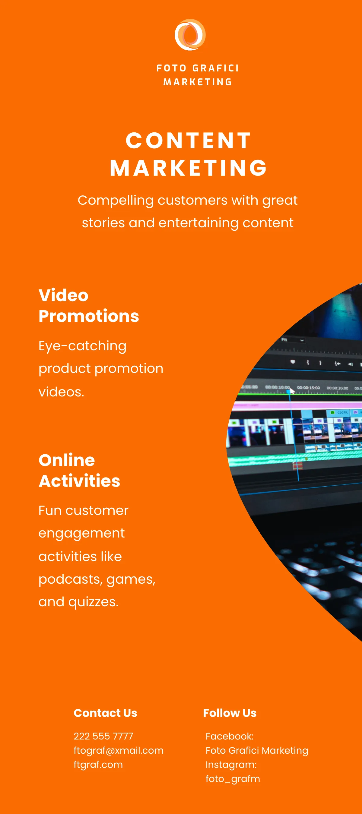 Free Creative Marketing DL Card Template to Edit Online