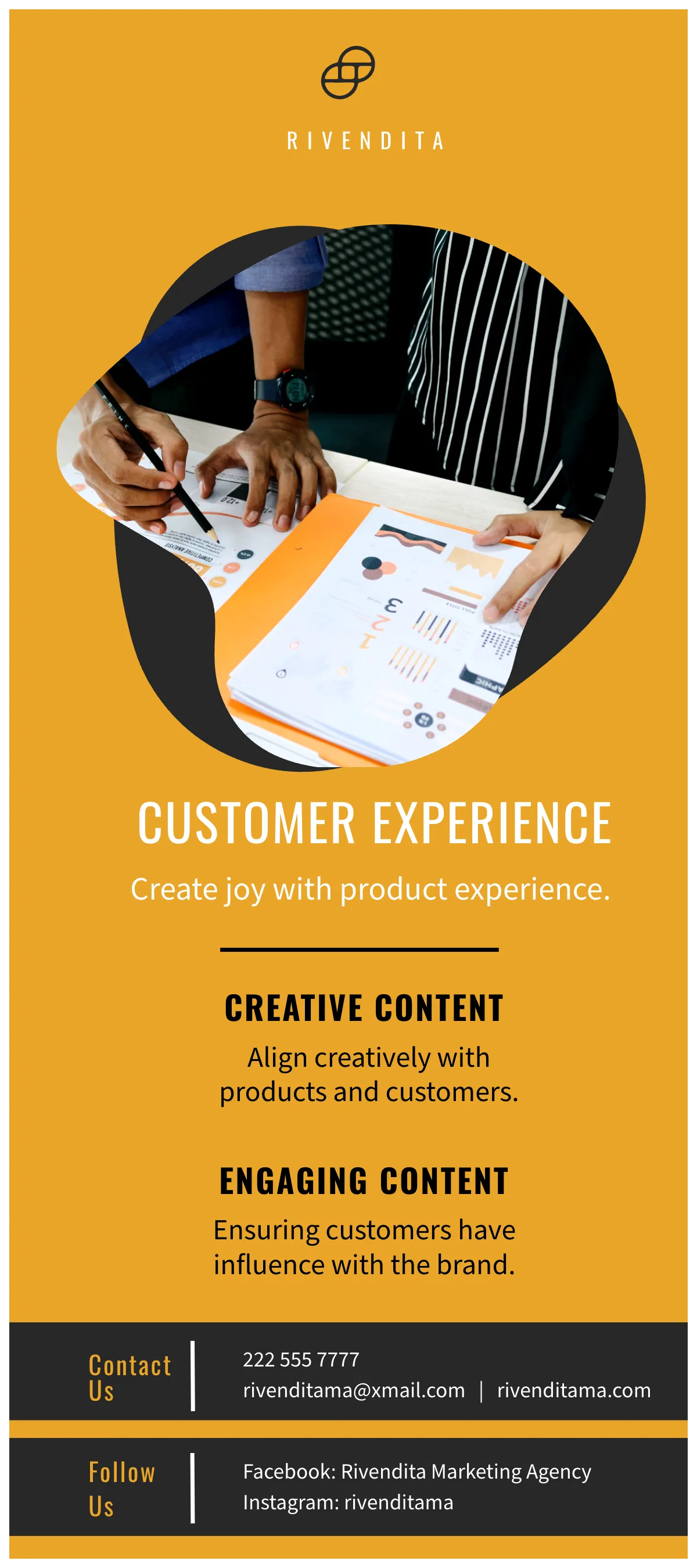 Free Modern Marketing DL Card Template to Edit Online