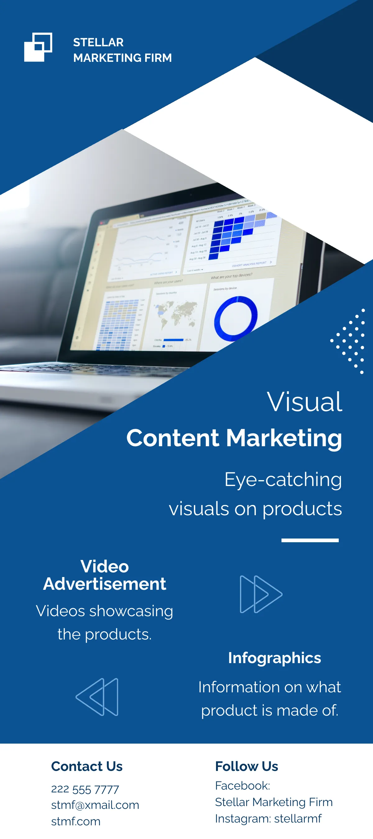 Free Content Marketing DL Card Template to Edit Online